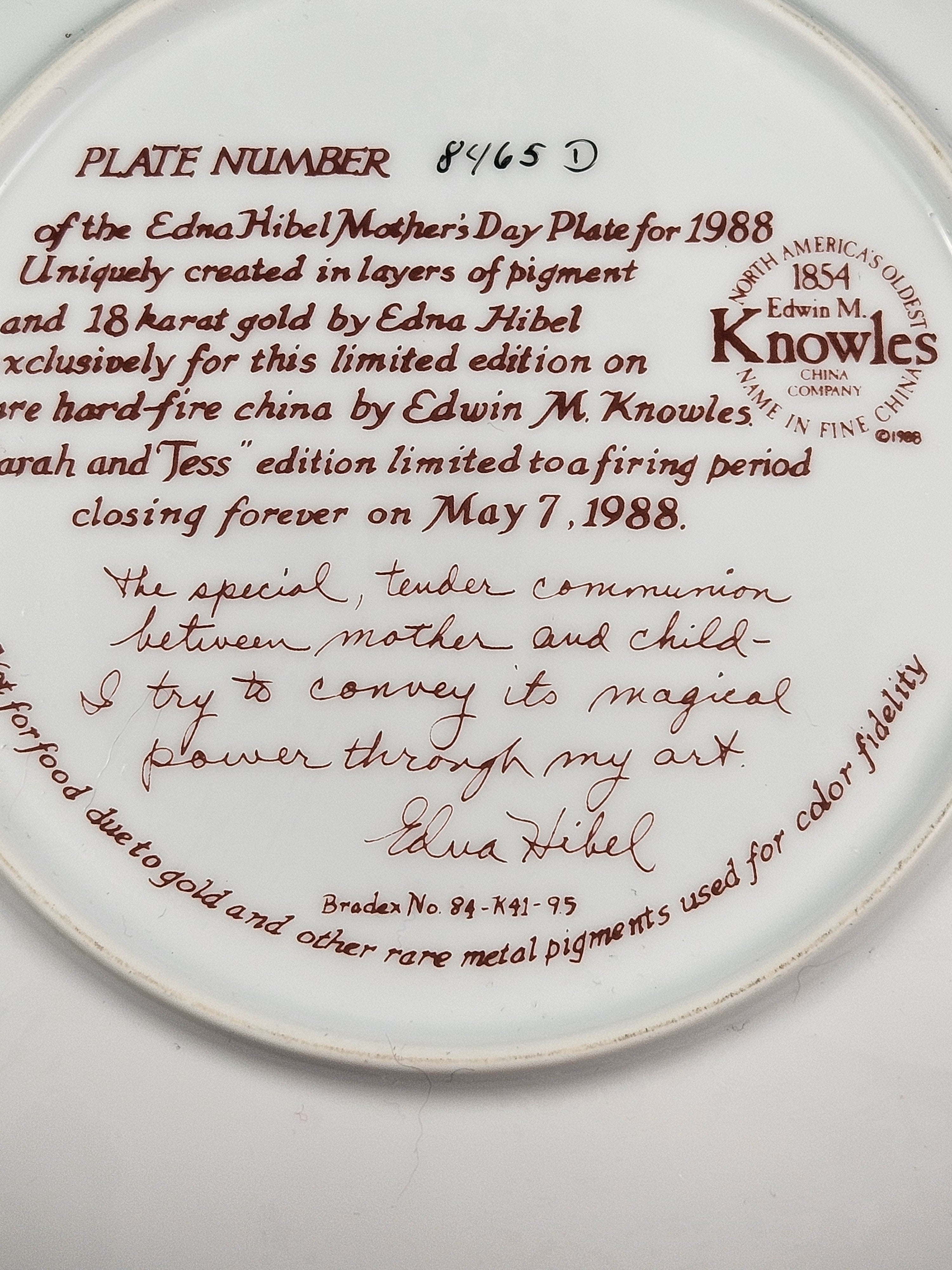 "Sarah and Tess" by the Edwin M. Knowles China Company