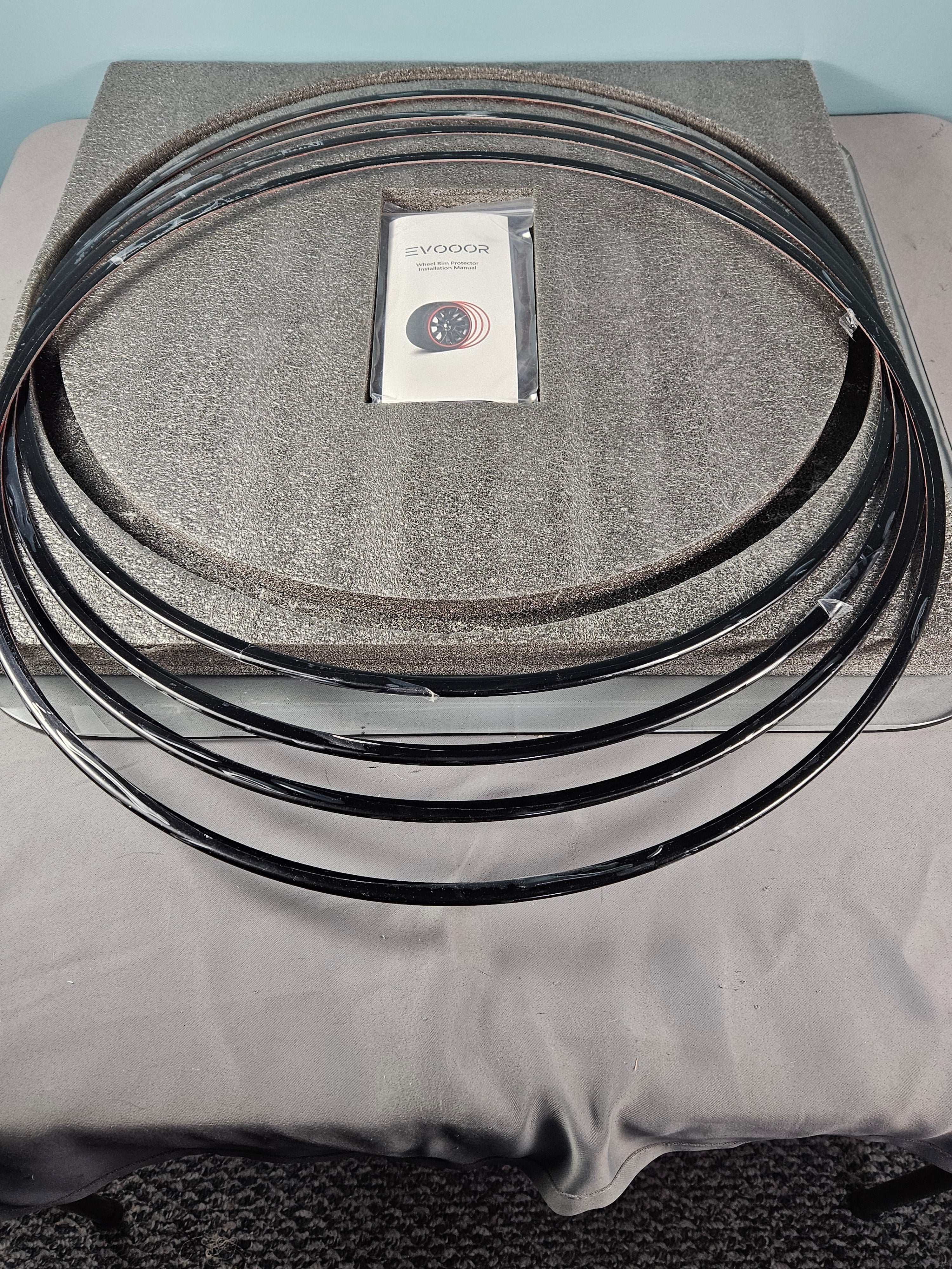 EVOOOR Black Alloy Rim Protector for 22" Rims