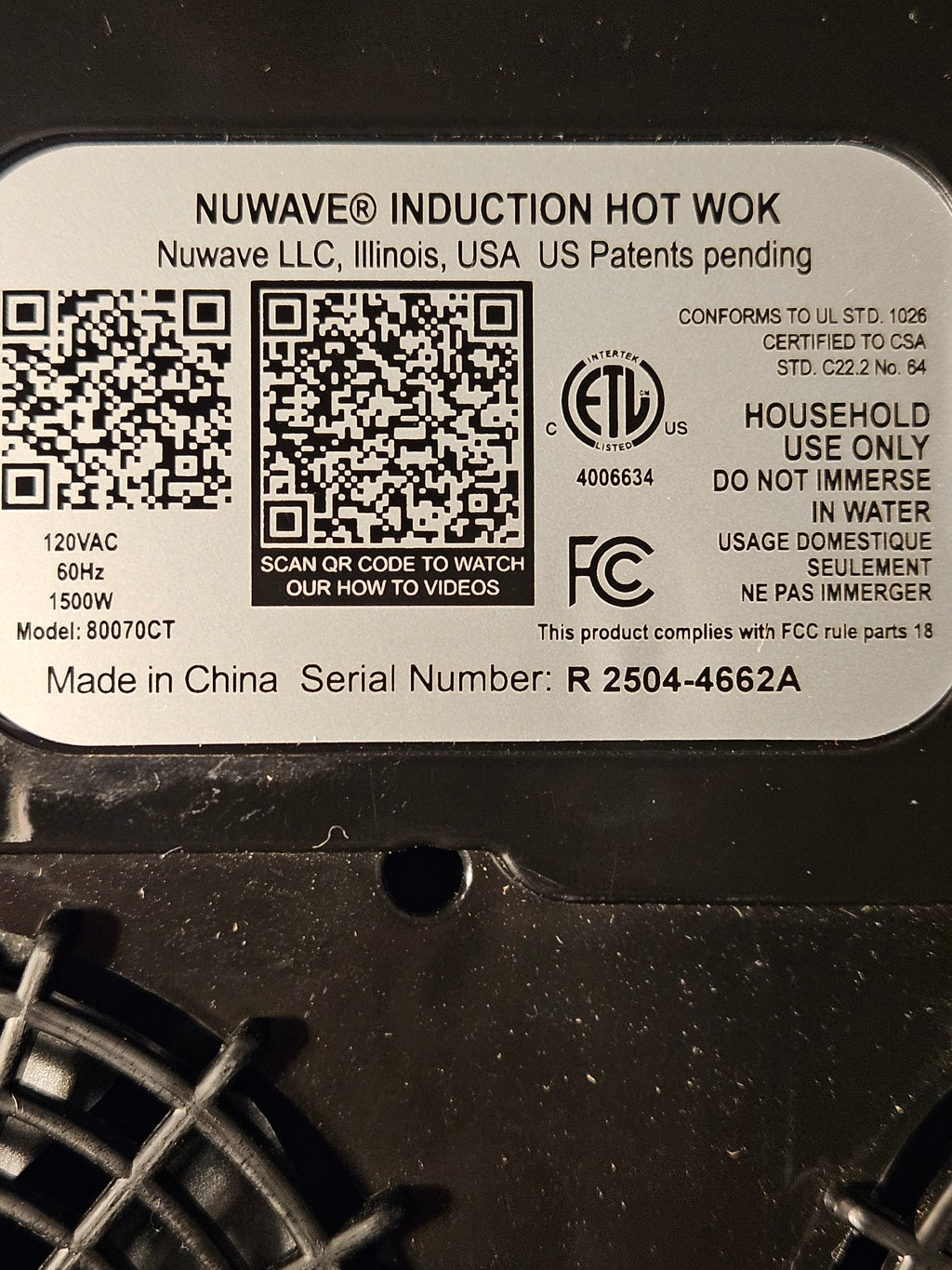 Nuwave Mosaic Induction Wok