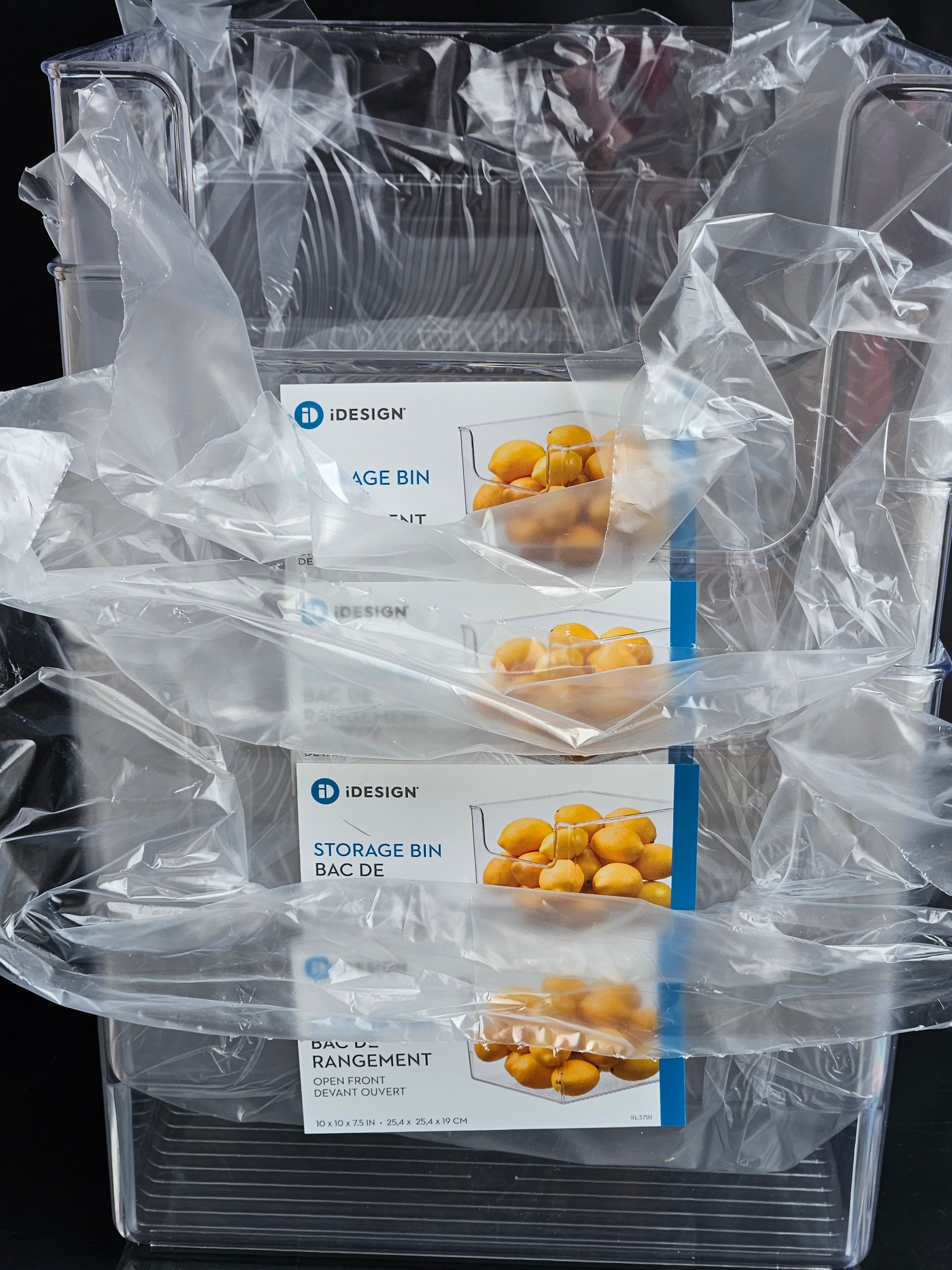 iDesign Open-Front Storage Bins - Set of 4