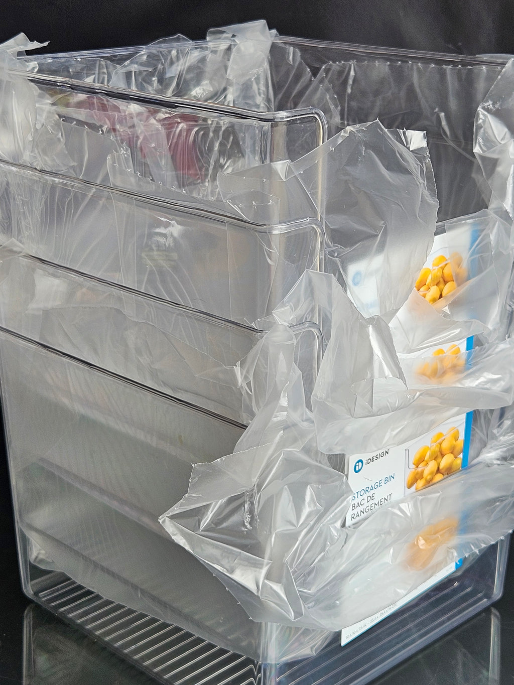 iDesign Open-Front Storage Bins - Set of 4