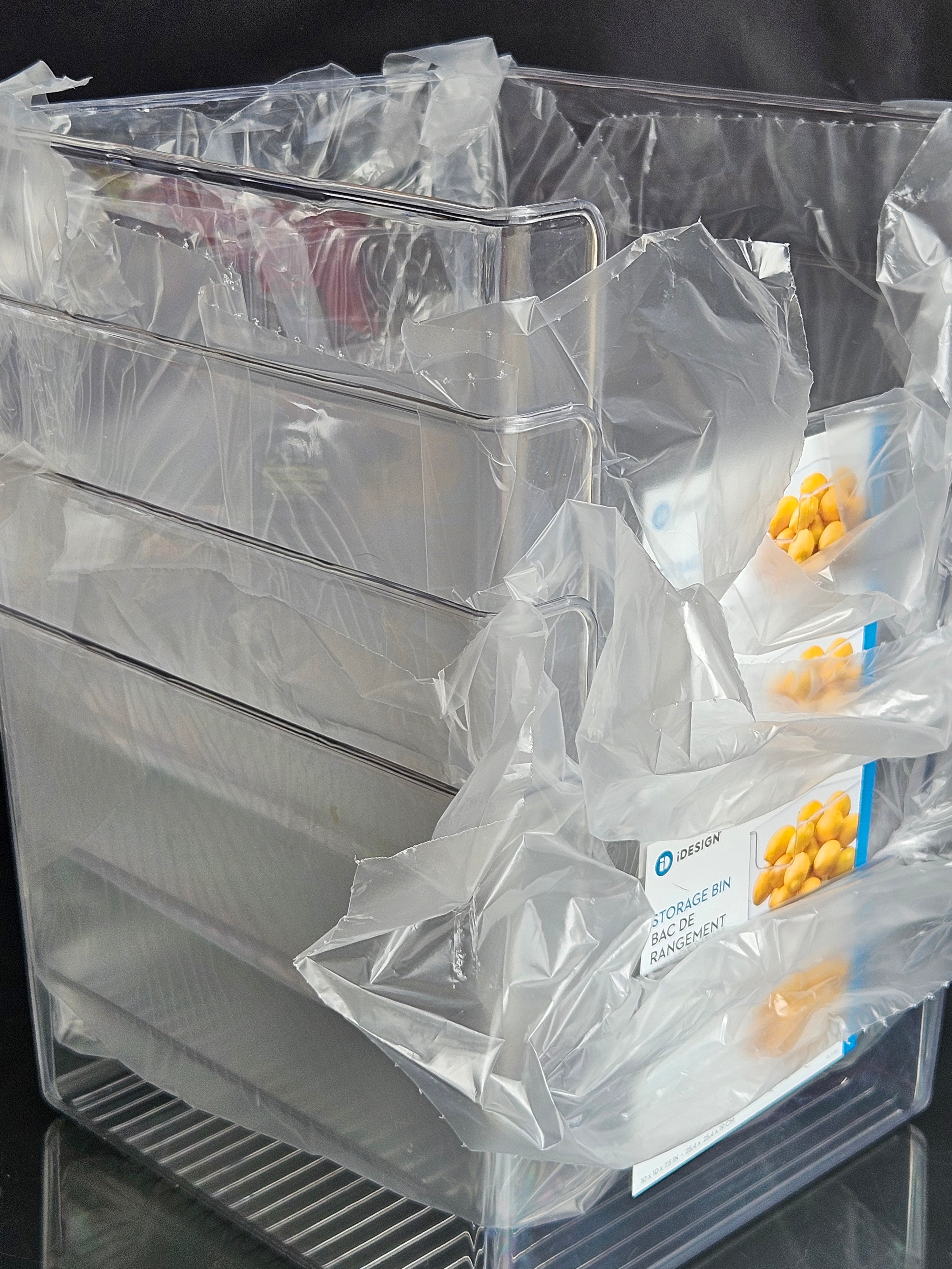 iDesign Open-Front Storage Bins - Set of 4