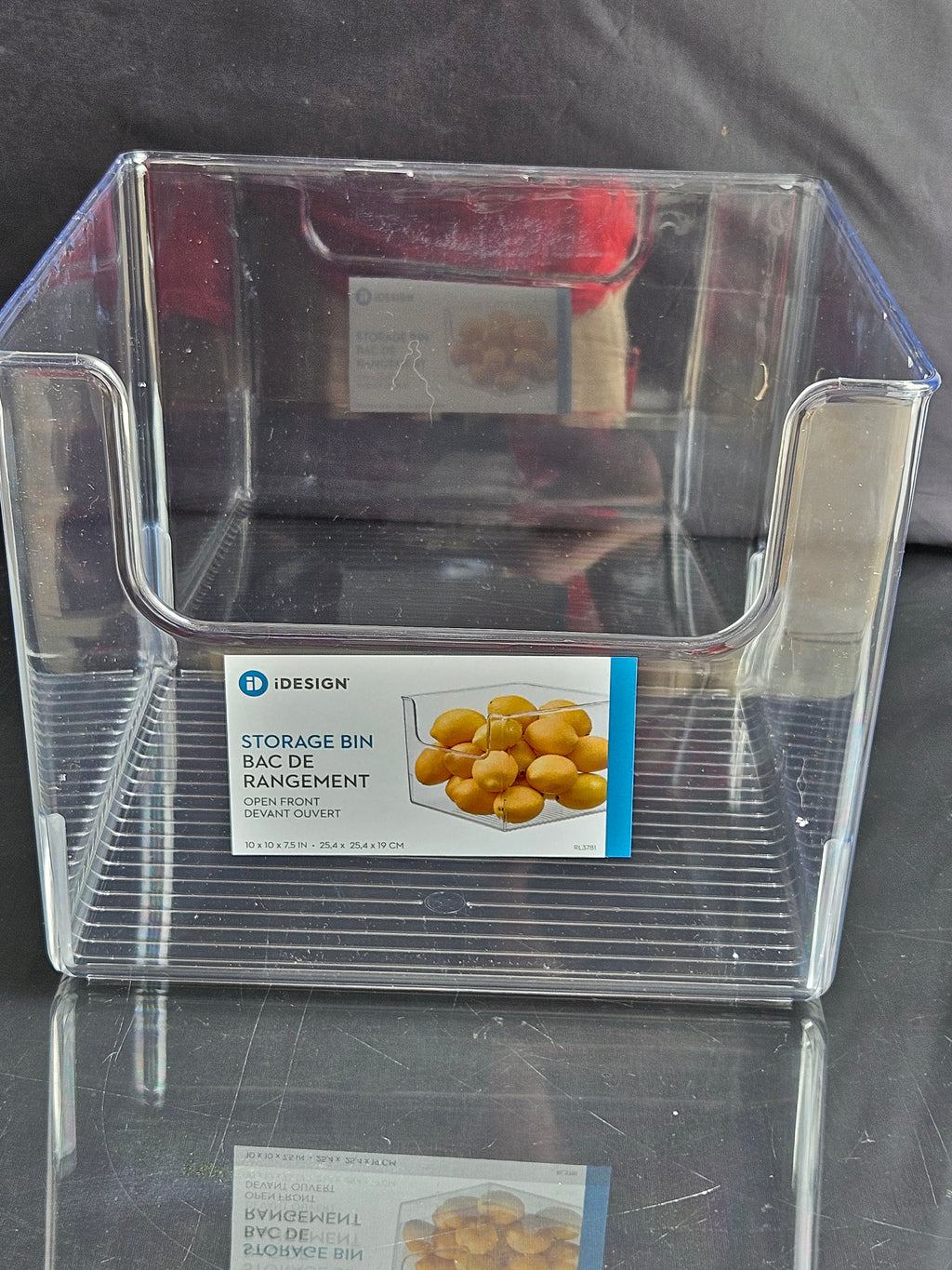 iDesign Open-Front Storage Bins - Set of 4