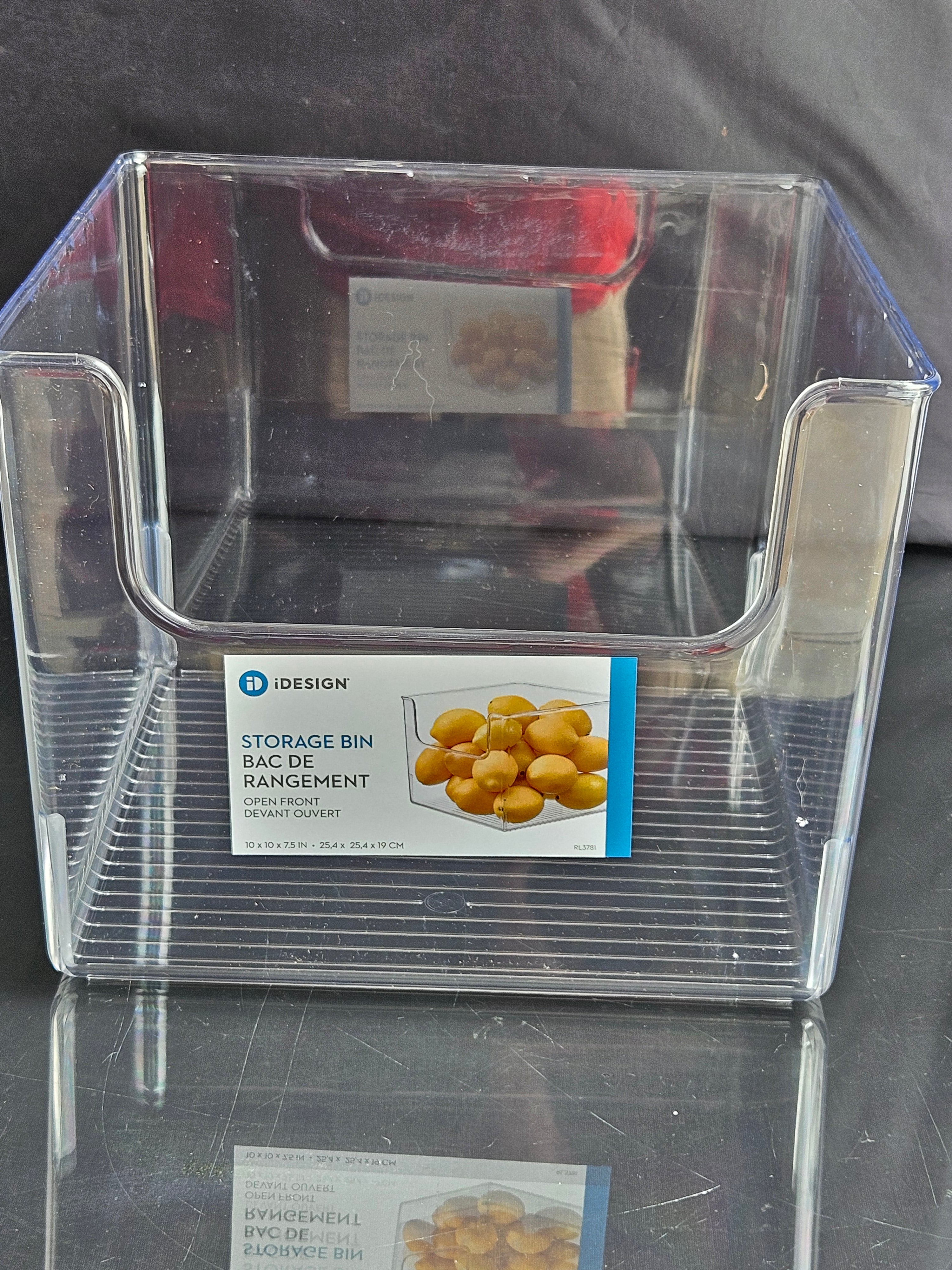 iDesign Open-Front Storage Bins - Set of 4