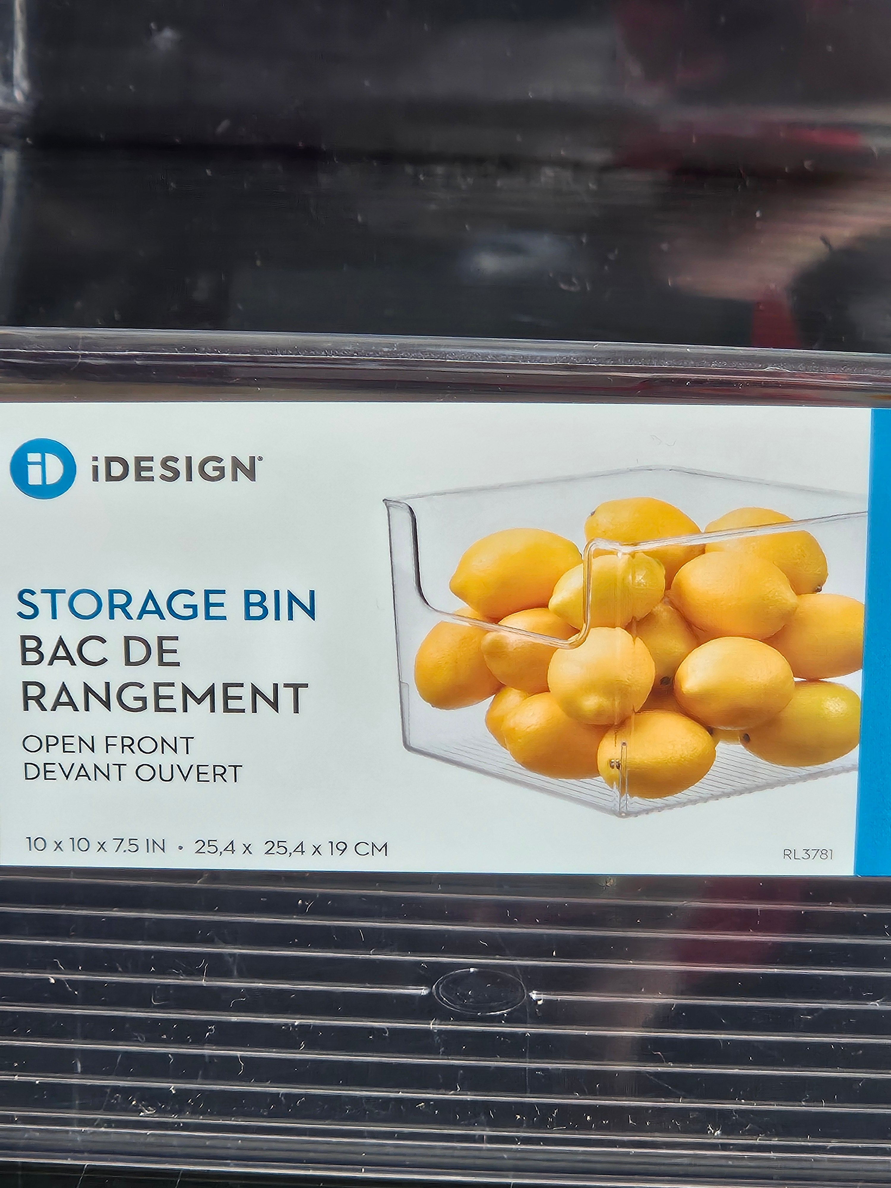 iDesign Open-Front Storage Bins - Set of 4