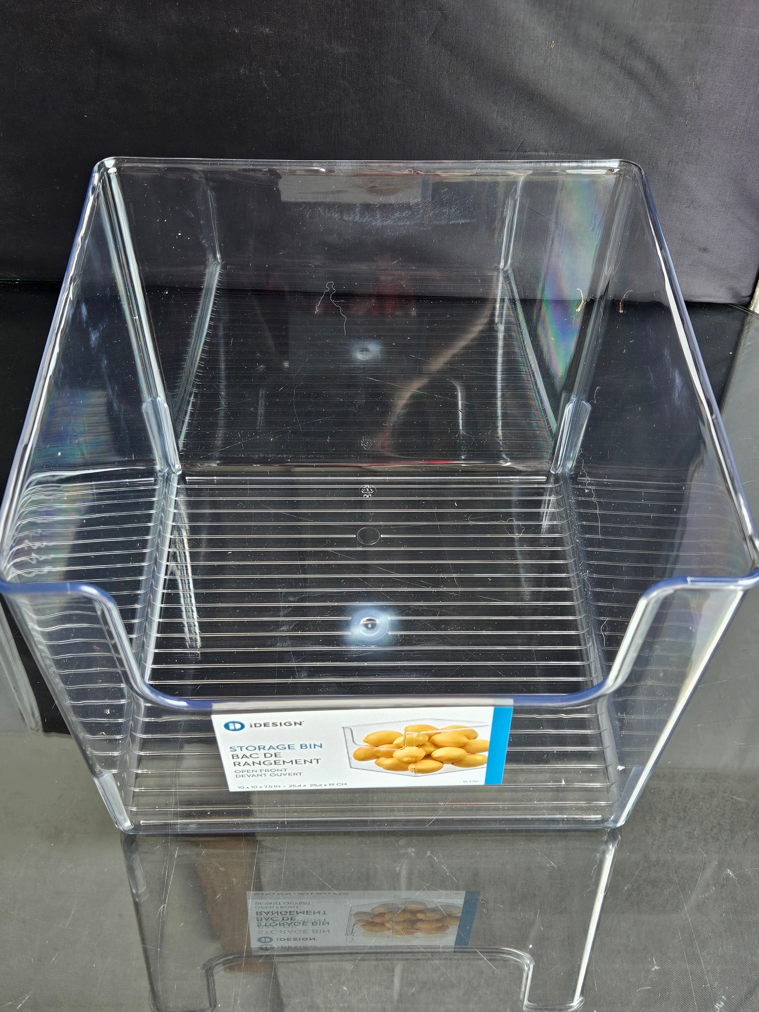 iDesign Open-Front Storage Bins - Set of 4