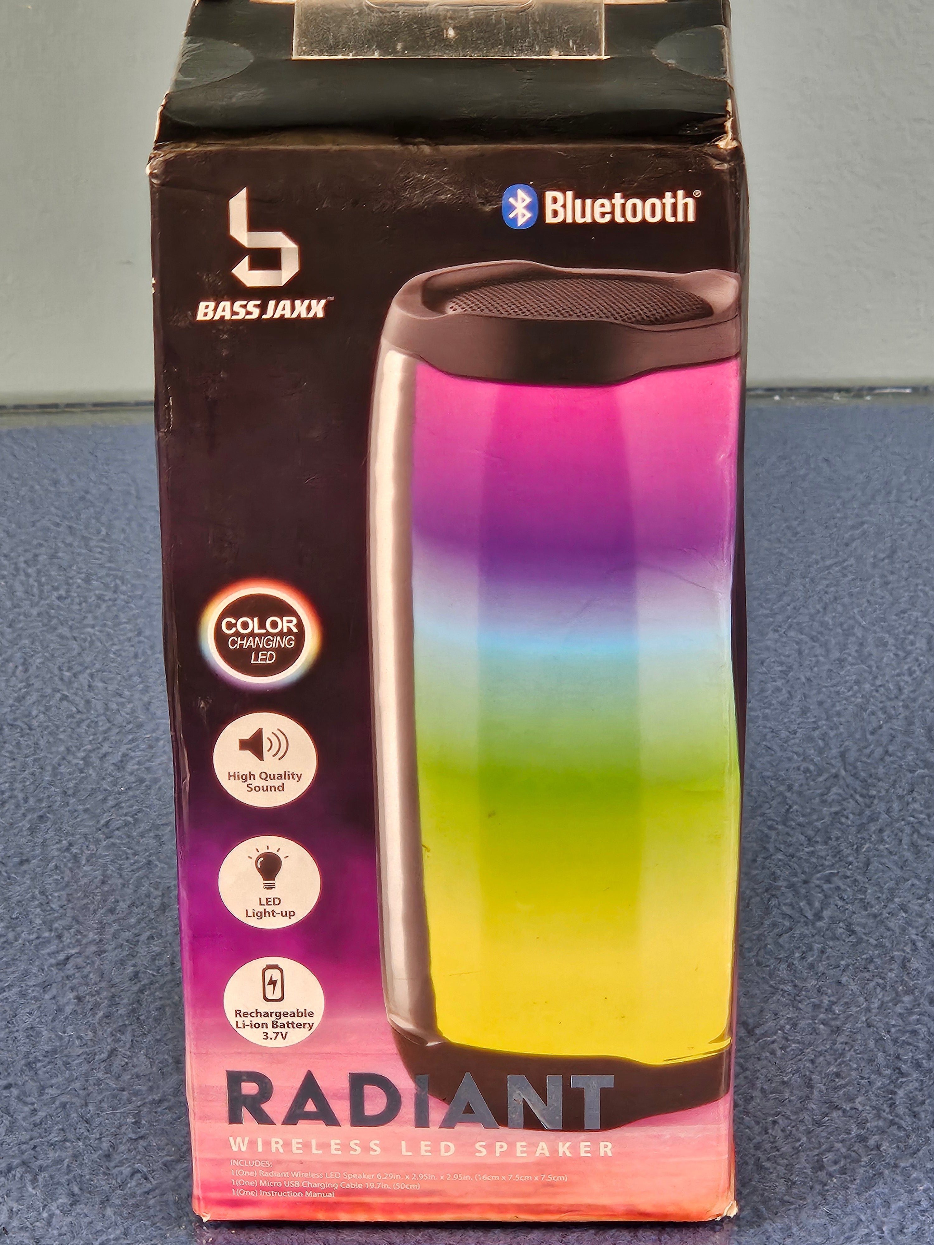 Bass Jaxx Radiant Wireless LED Speaker