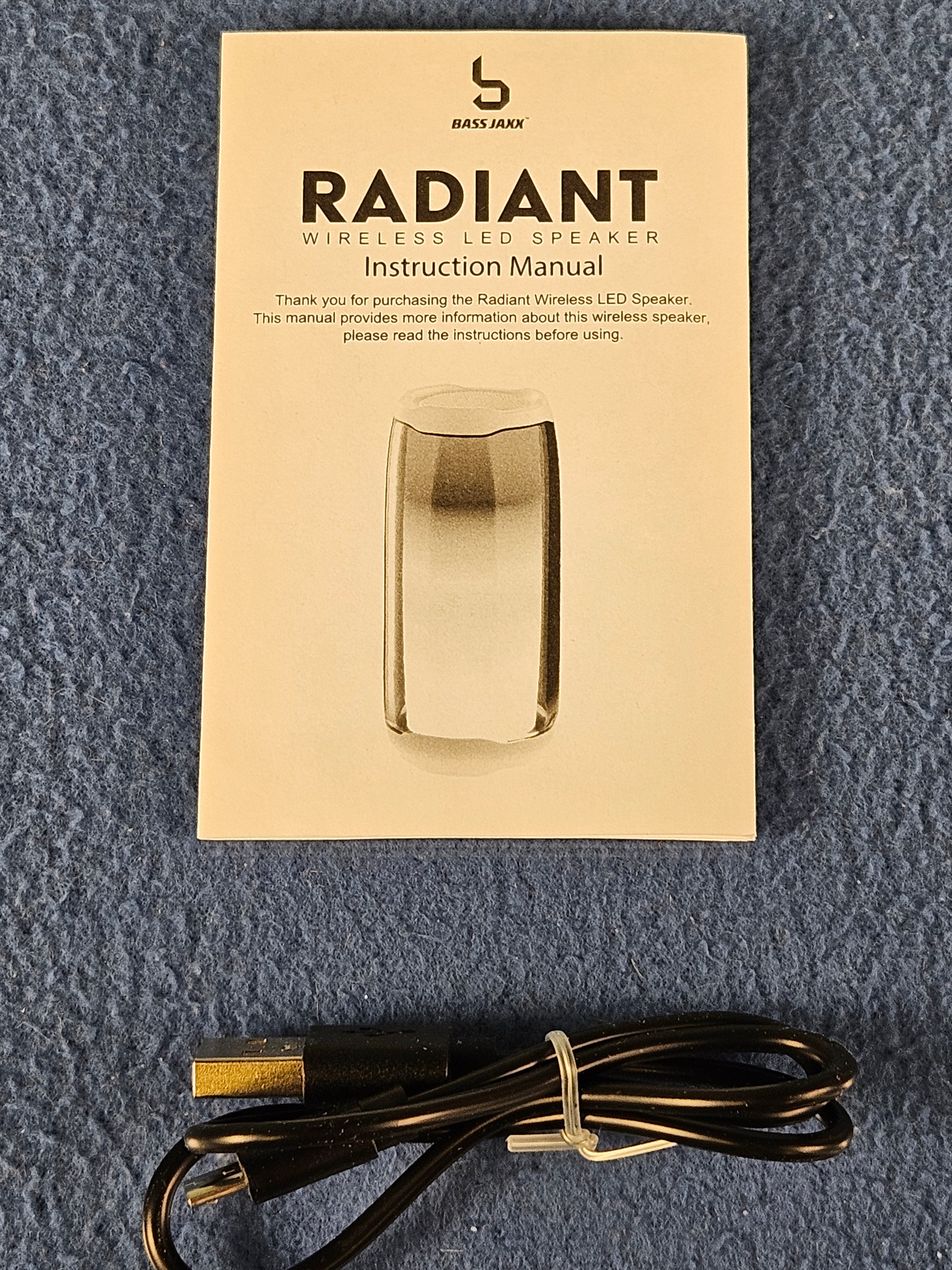 Bass Jaxx Radiant Wireless LED Speaker