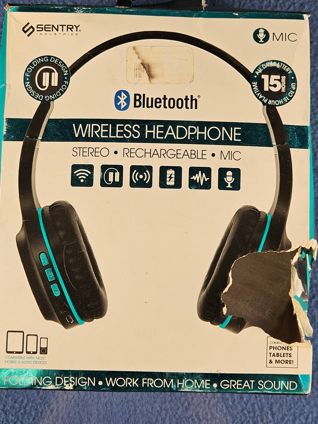Sentry BT100 Bluetooth Wireless Headphones