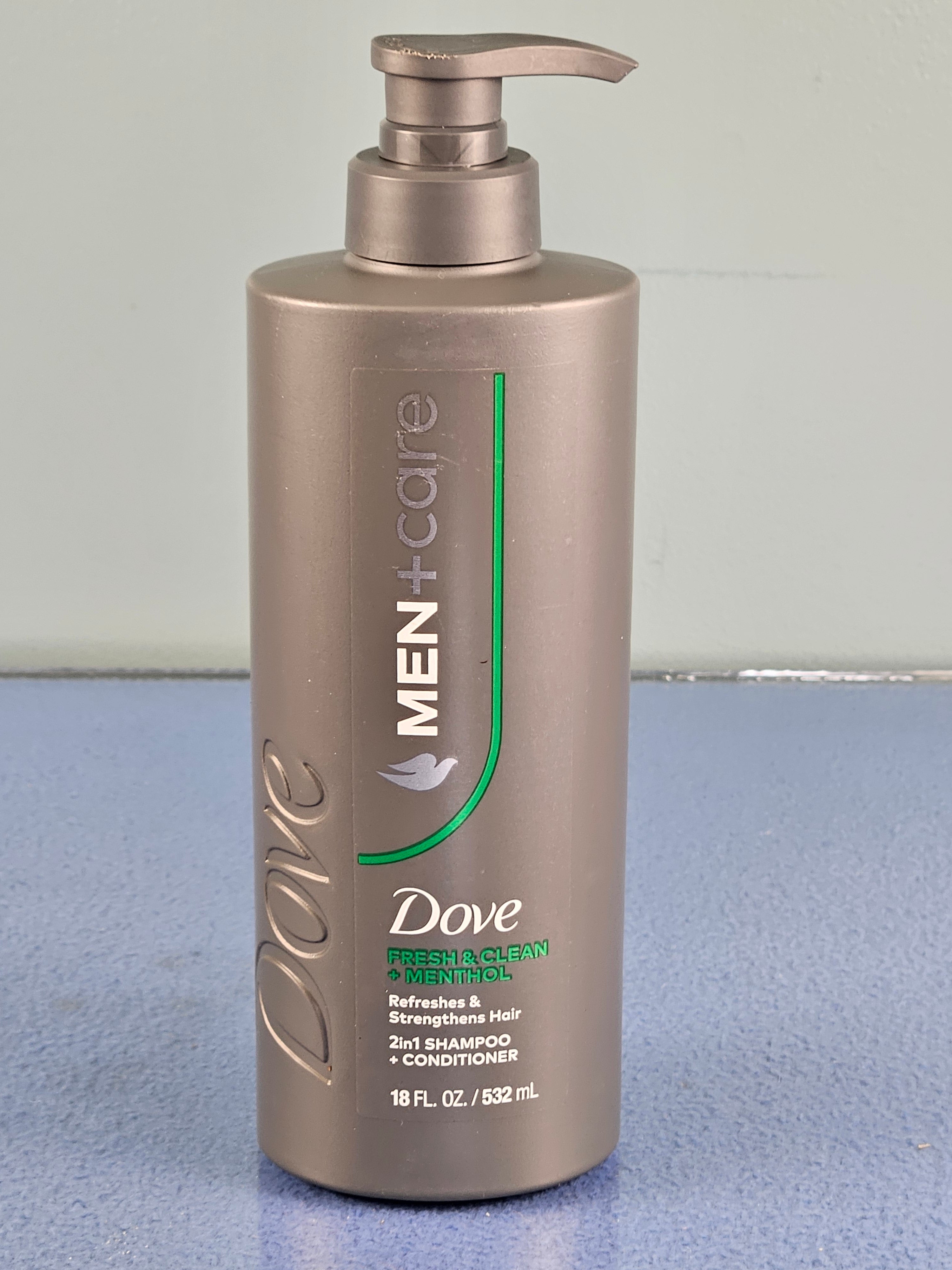 Dove Men+Care Fresh & Clean + Menthol 2in1 Shampoo + Conditioner (18 fl. oz. / 532 mL)