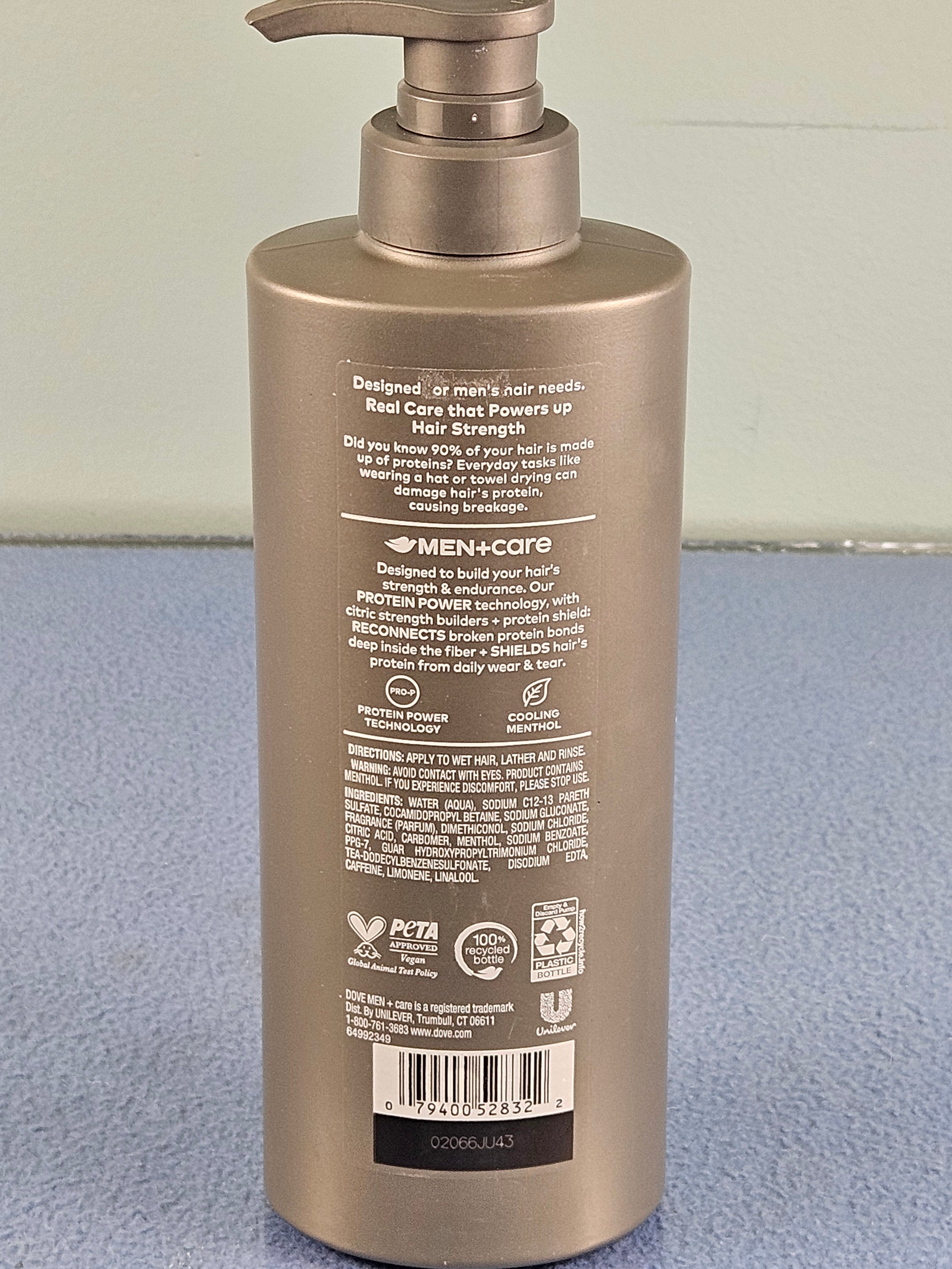 Dove Men+Care Fresh & Clean + Menthol 2in1 Shampoo + Conditioner (18 fl. oz. / 532 mL)