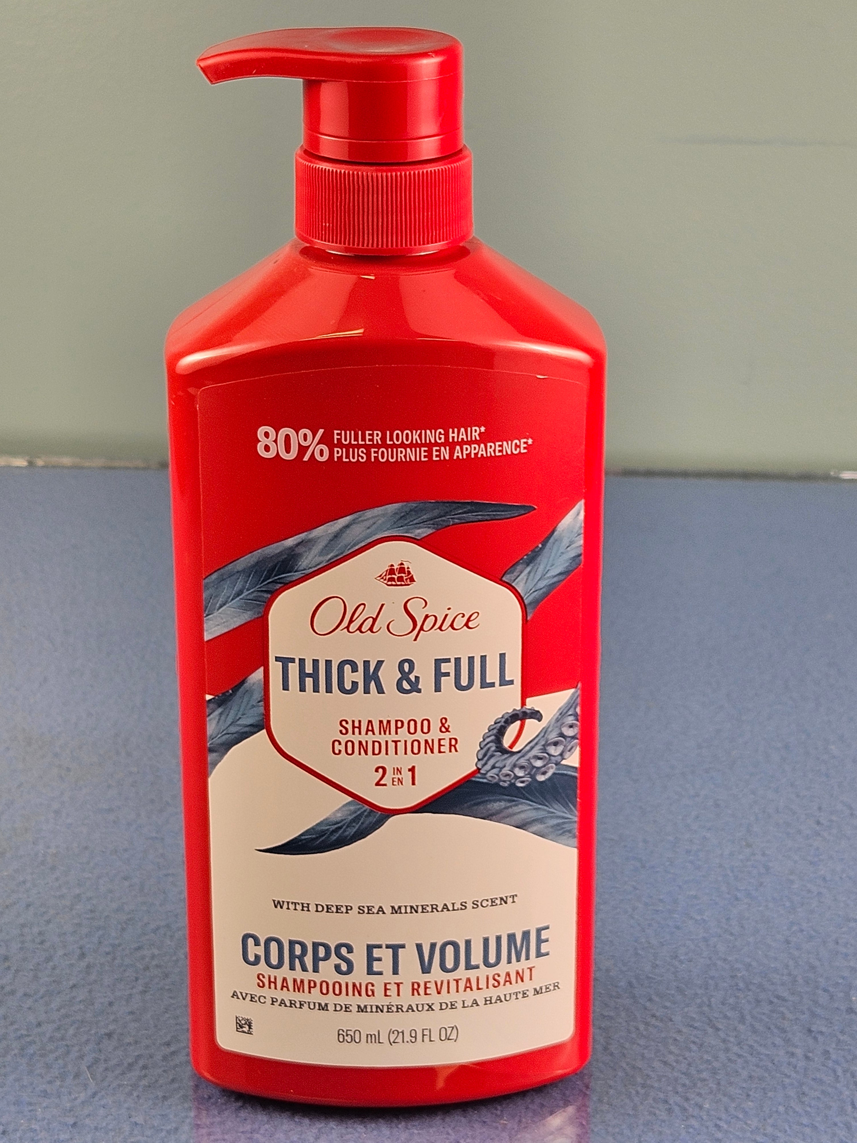 Old Spice Thick & Full 2-in-1 Shampoo & Conditioner in its Deep Sea Minerals ( 21.9 oz. )