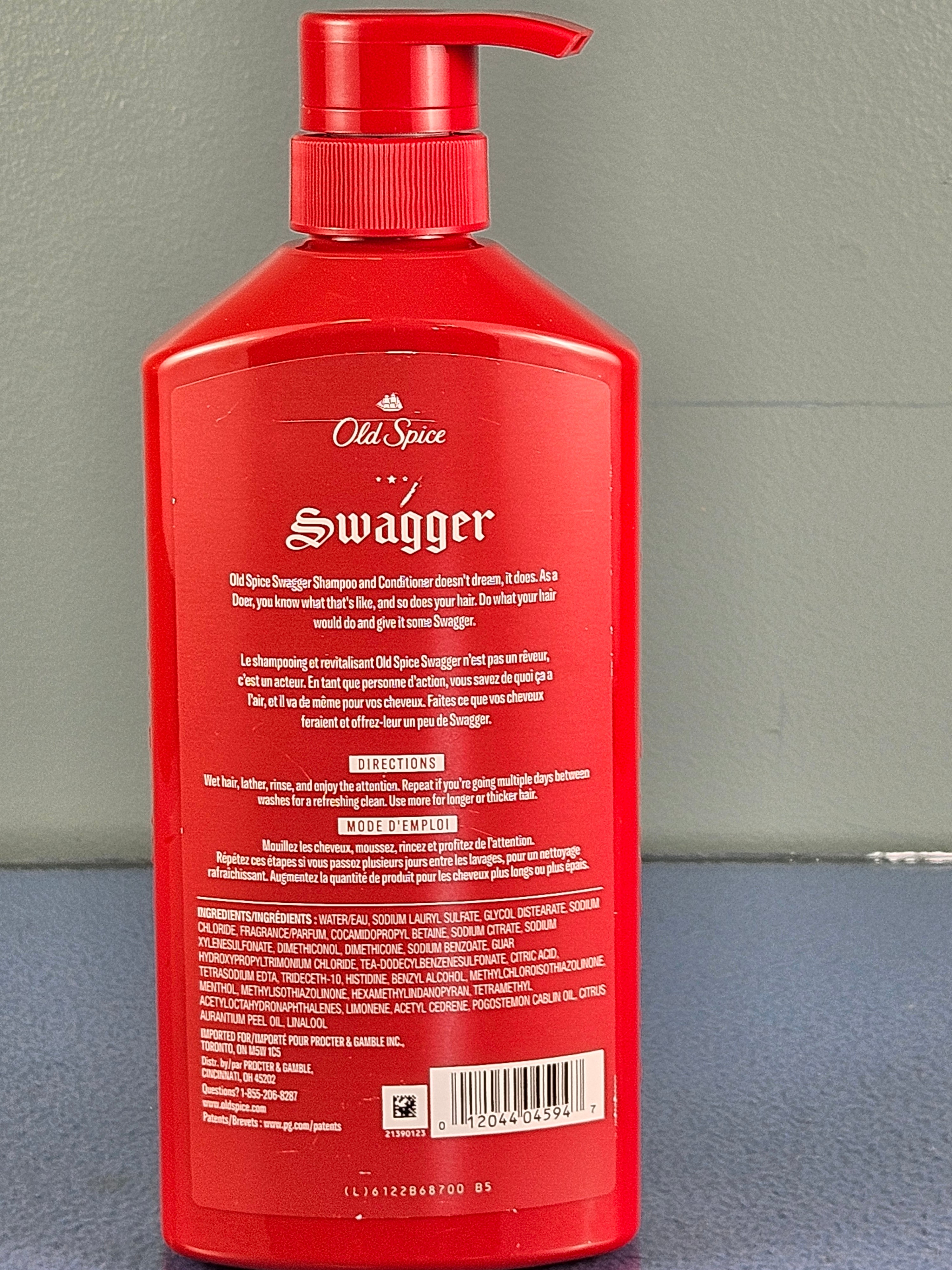 Old Spice Swagger 2-in-1 Shampoo + Conditioner (21.9 fl oz / 650 ml)
