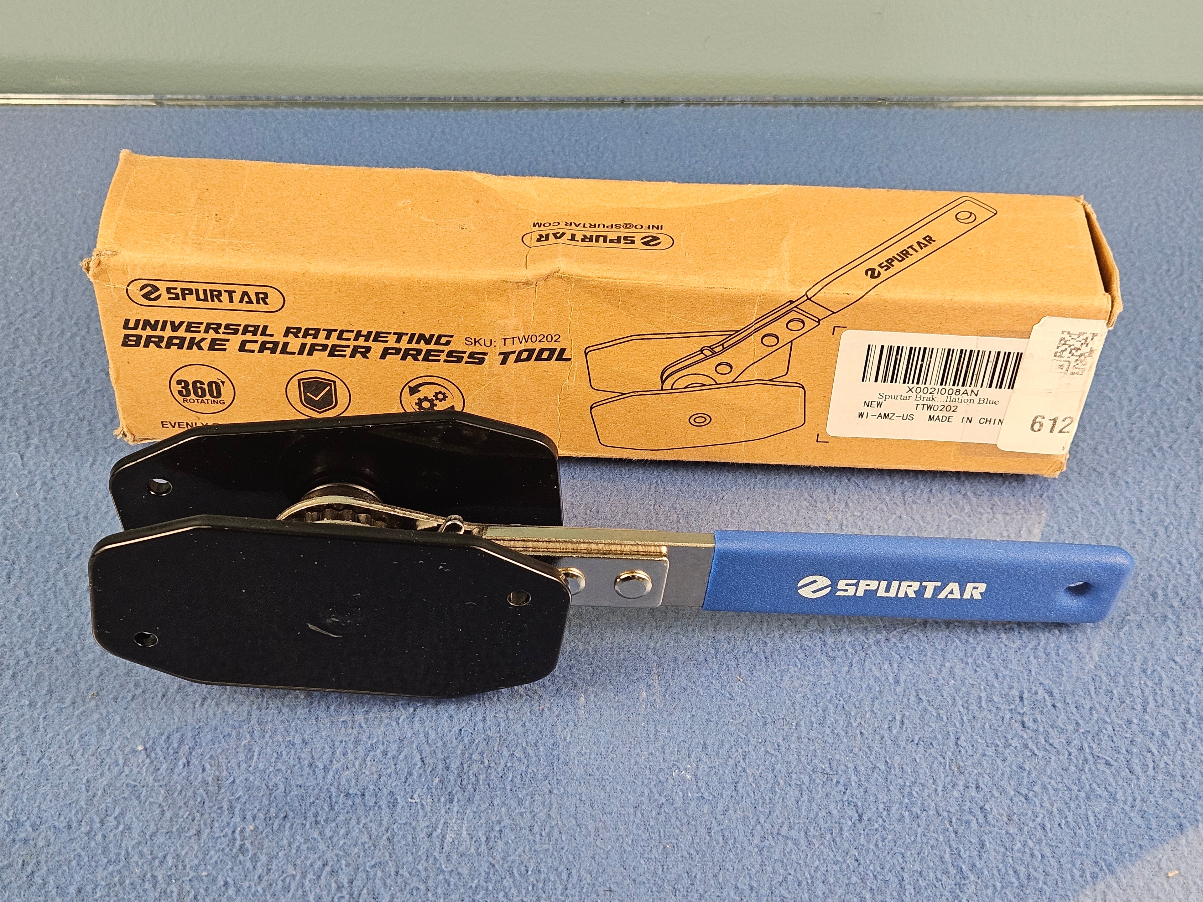 Spurtar 4-in-1 Universal Disc Brake Caliper Compression Tool & Ratchet Piston Spreader