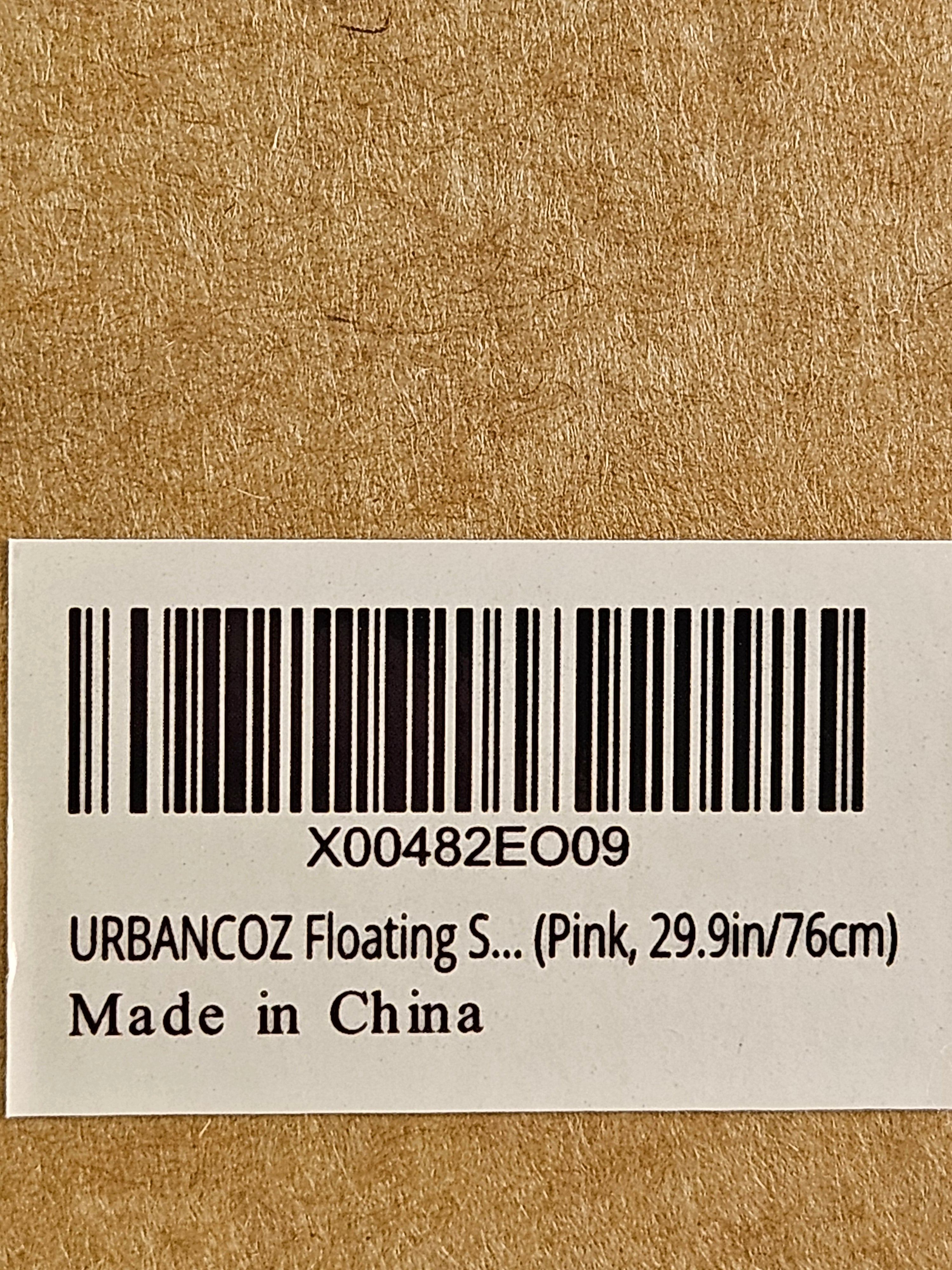 URBANCOZ Pink Floating Wall Shelf