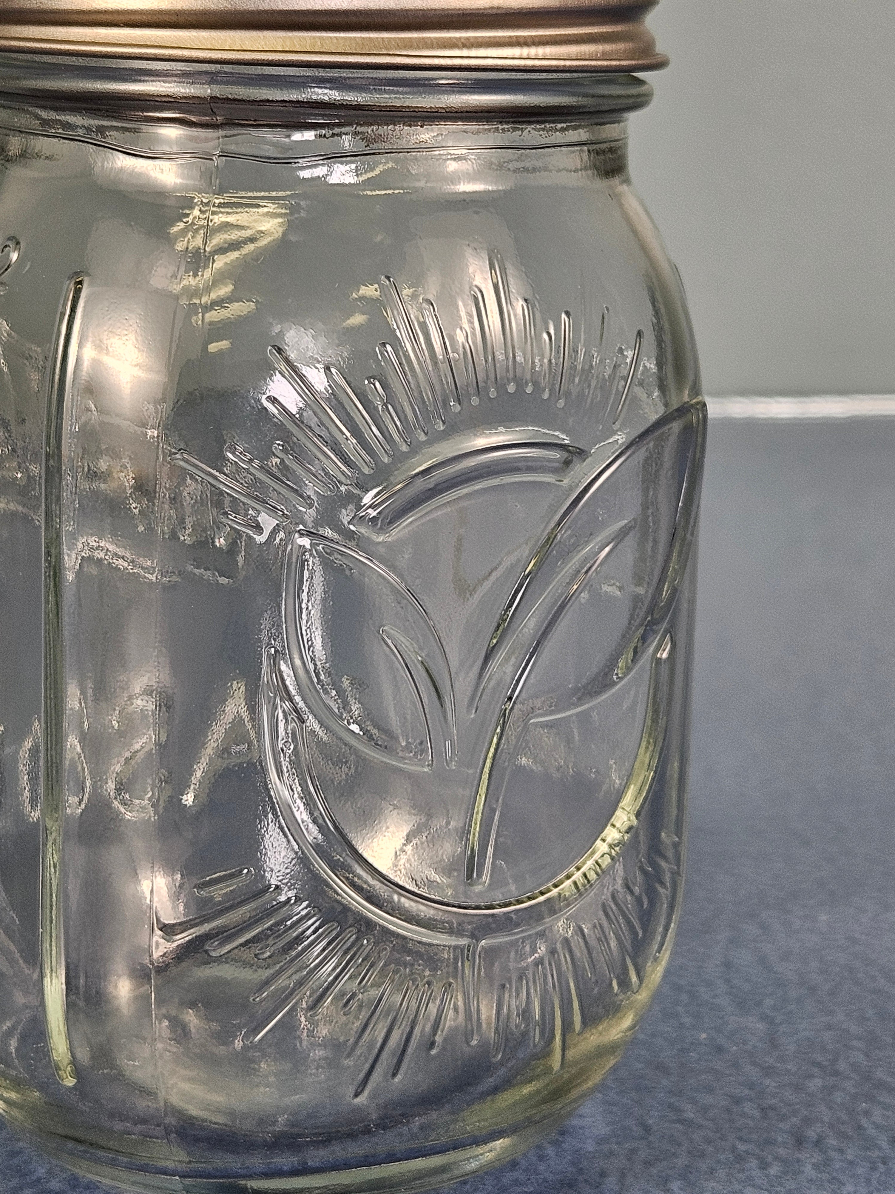 NutriChef Glass Mason Jars - Set of 4