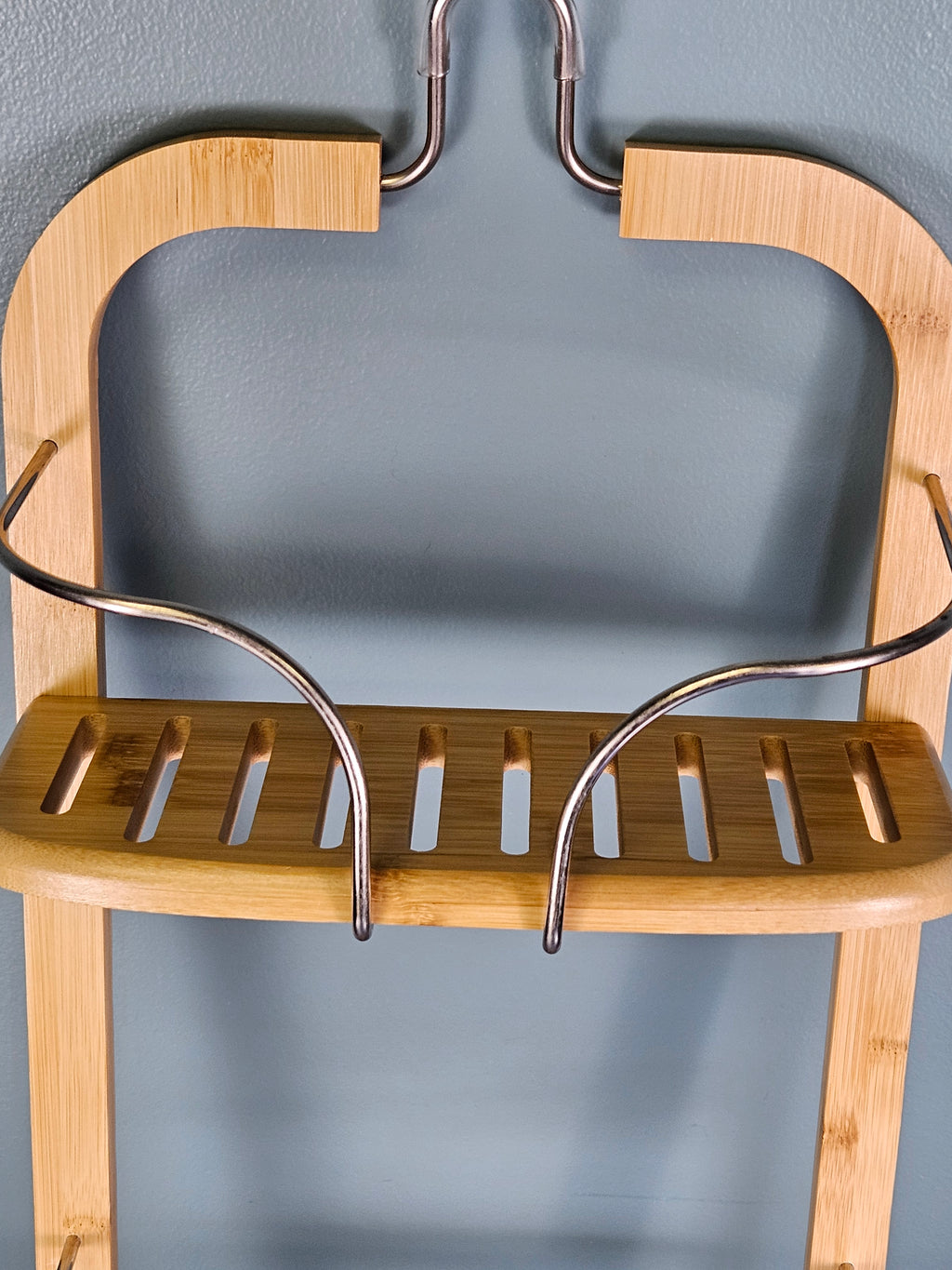 SereneLife Bamboo Hanging Shower Caddy with 3 Tiers