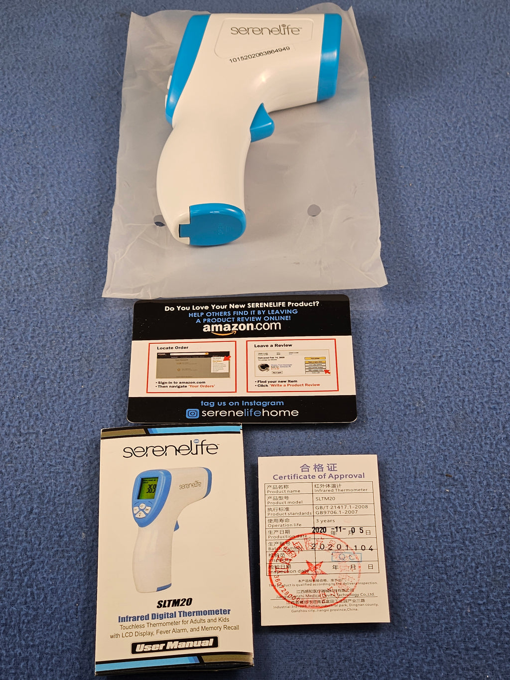 SereneLife Touchless Infrared Digital Thermometer
