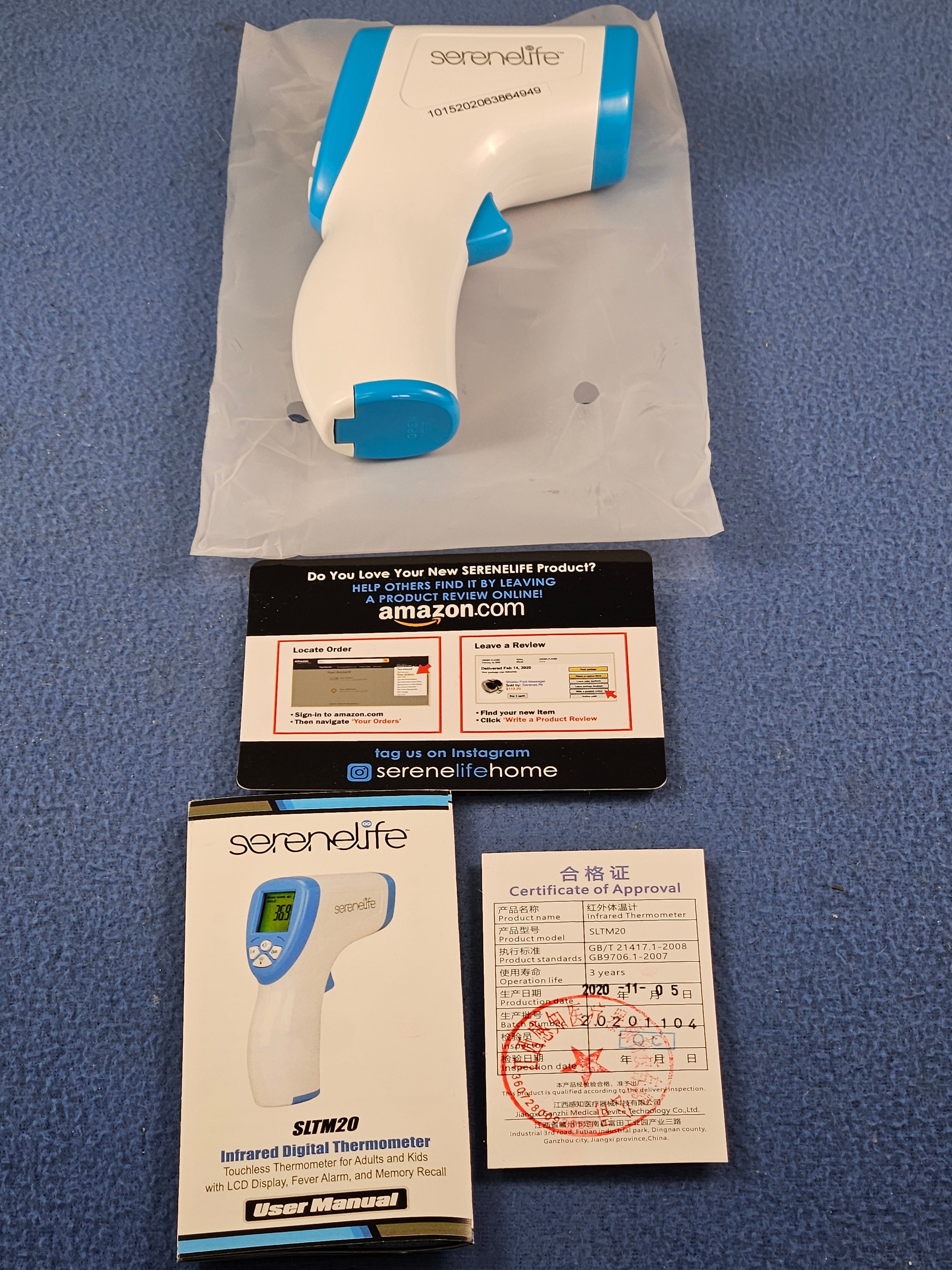 SereneLife Touchless Infrared Digital Thermometer