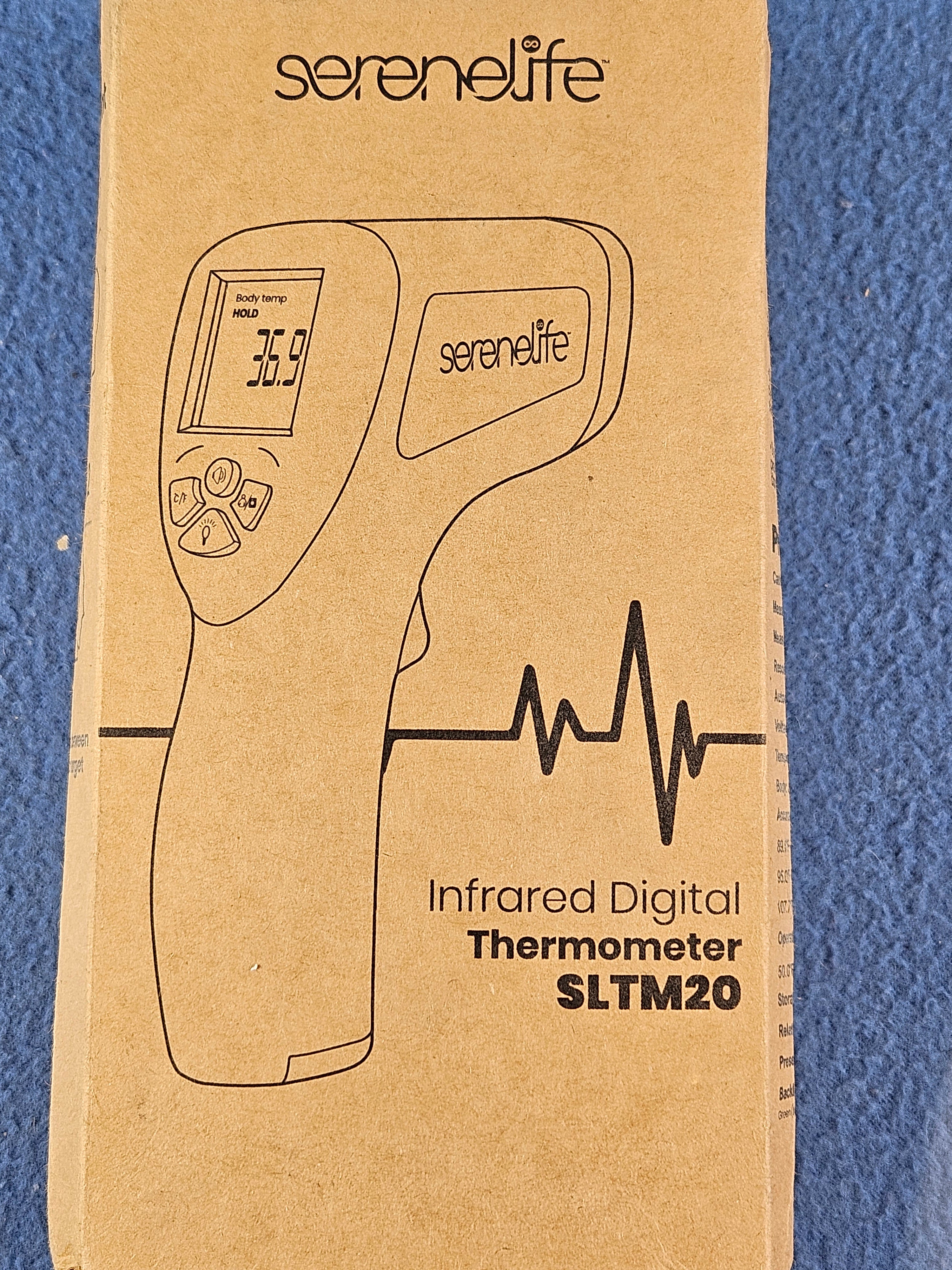 SereneLife Touchless Infrared Digital Thermometer