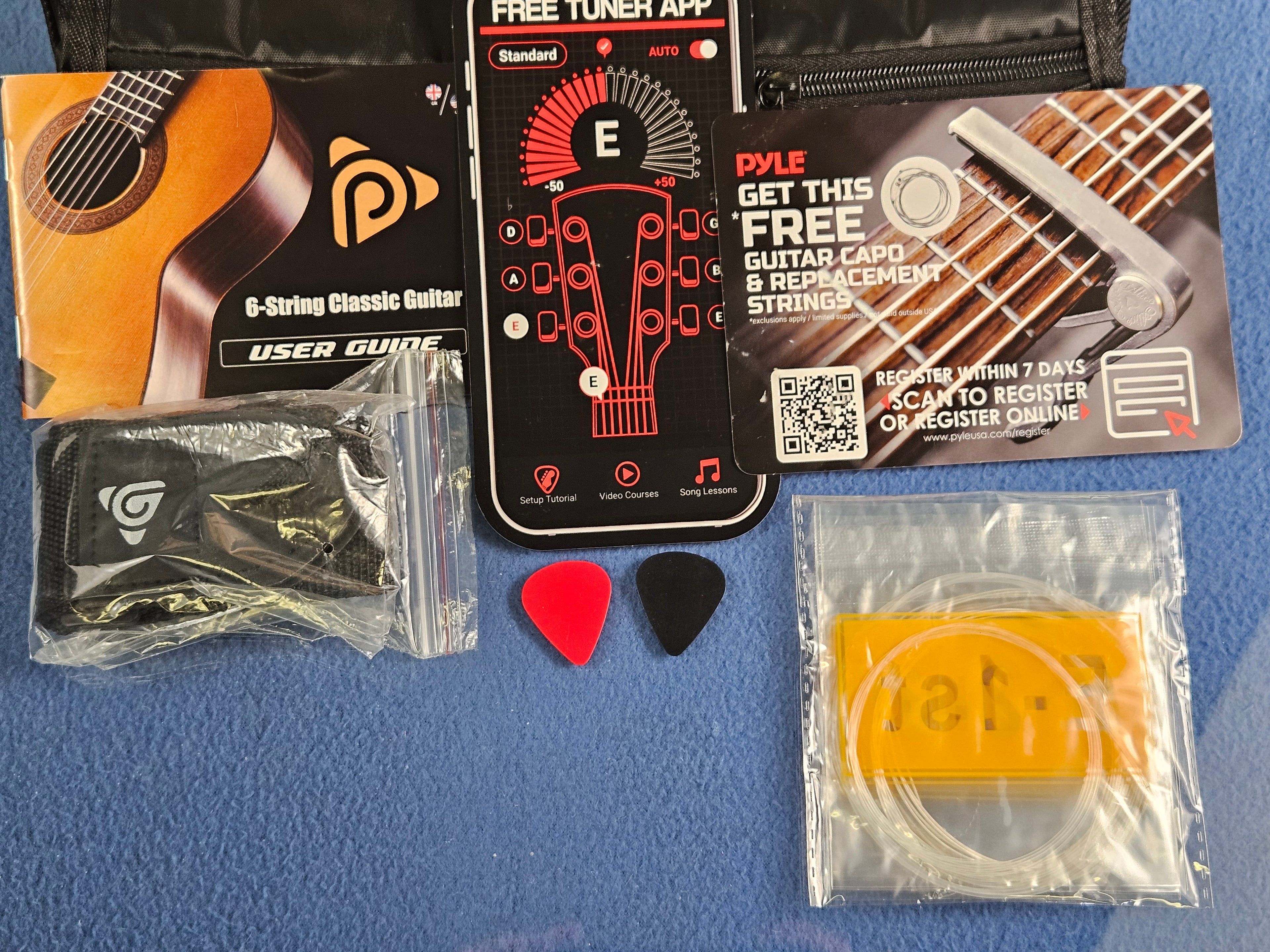 Pyle 3/4 Size 6-String Beginner Acoustic Guitar Kit