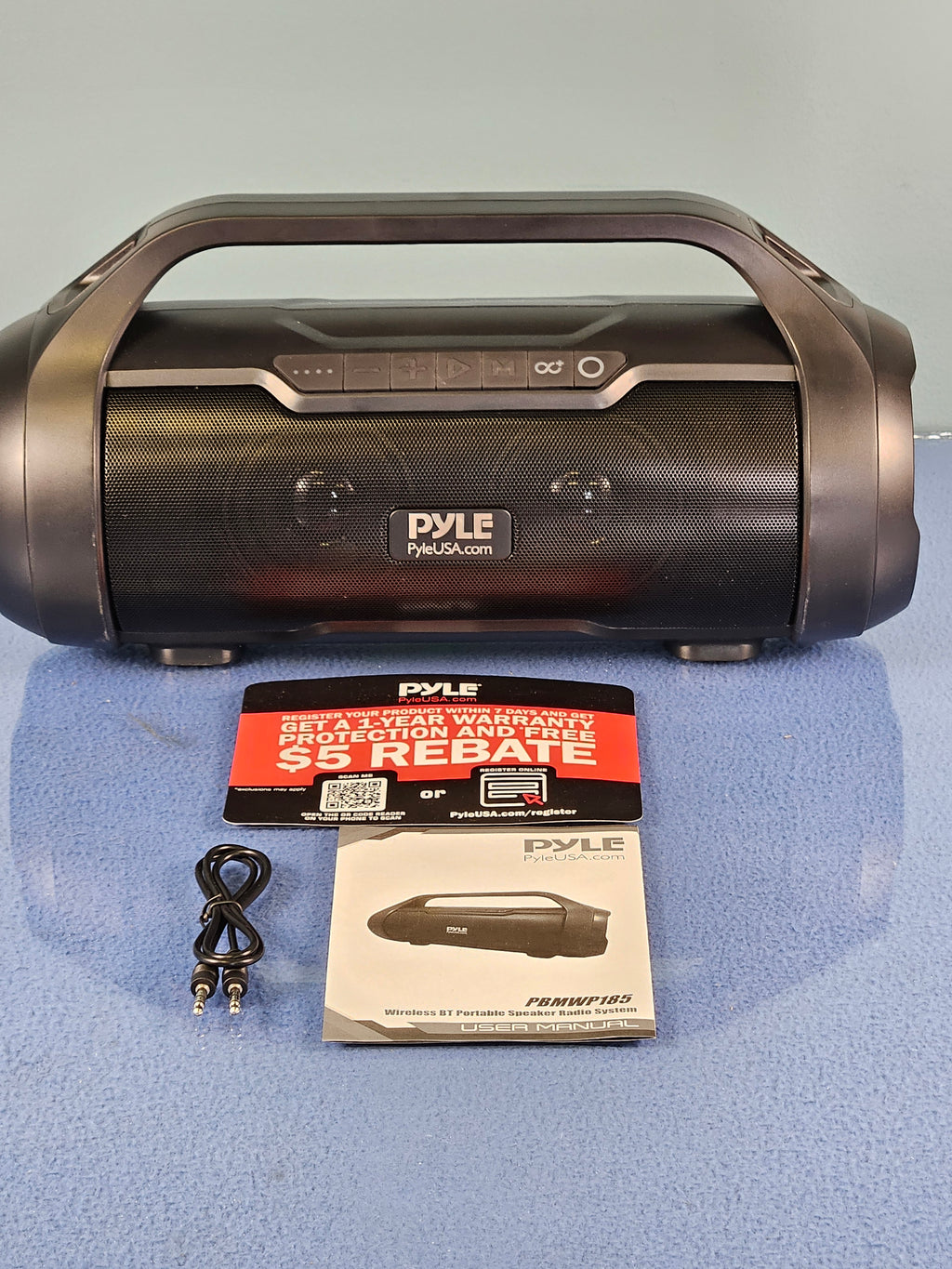 Pyle Wireless Portable Bluetooth Boombox Speaker