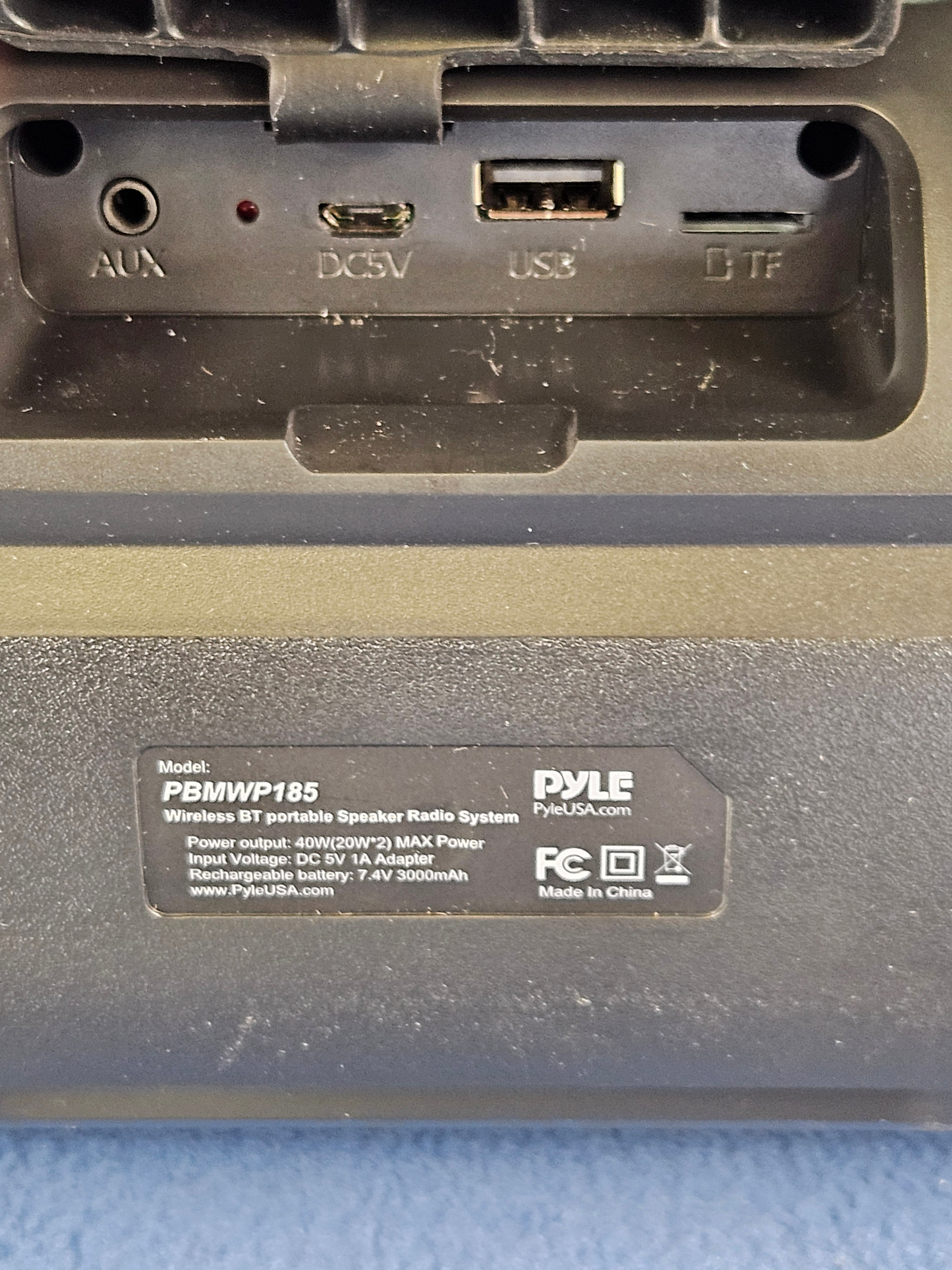 Pyle Wireless Portable Bluetooth Boombox Speaker