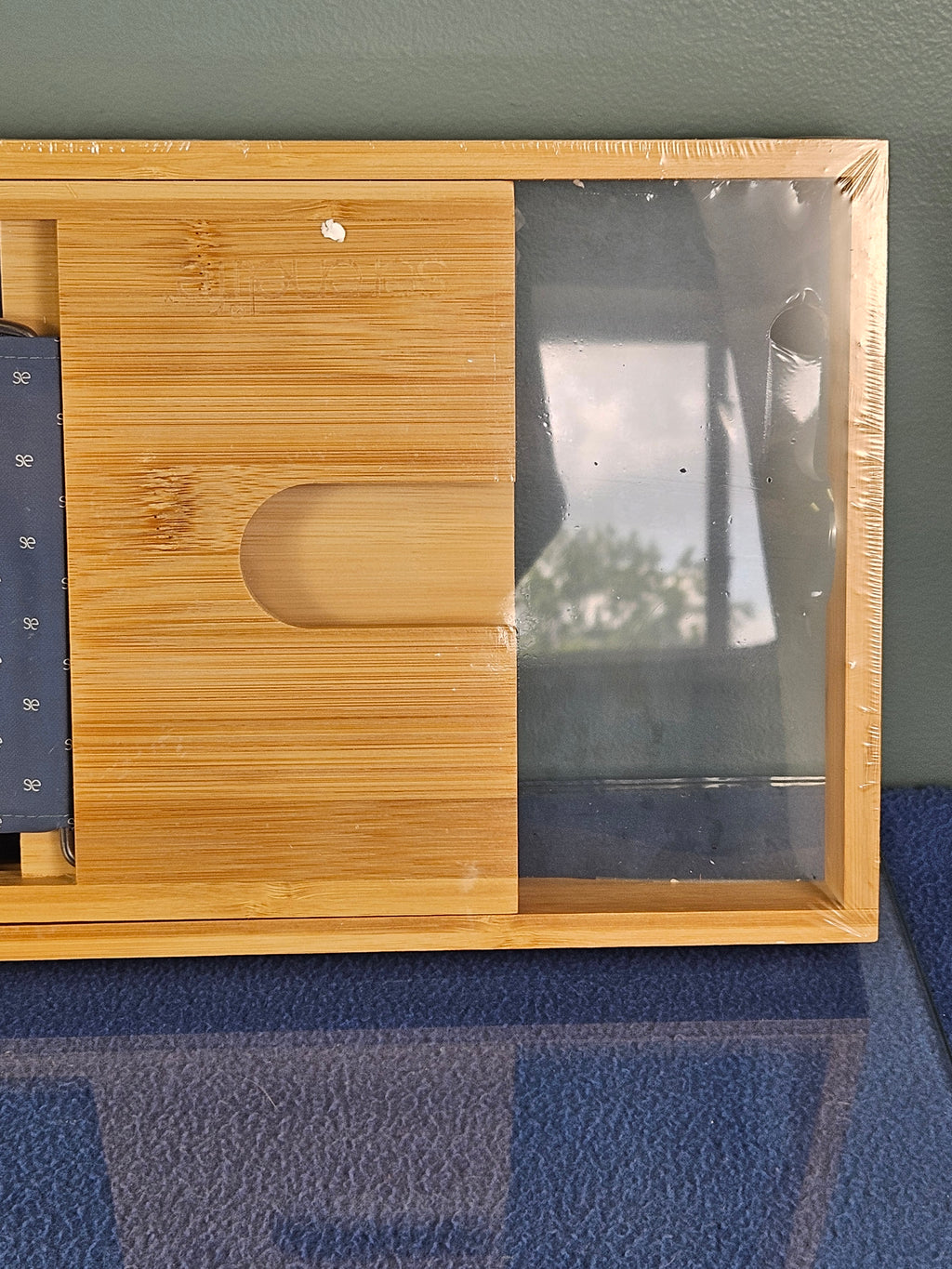 SereneLife Premium Bamboo Bathtub Tray Caddy