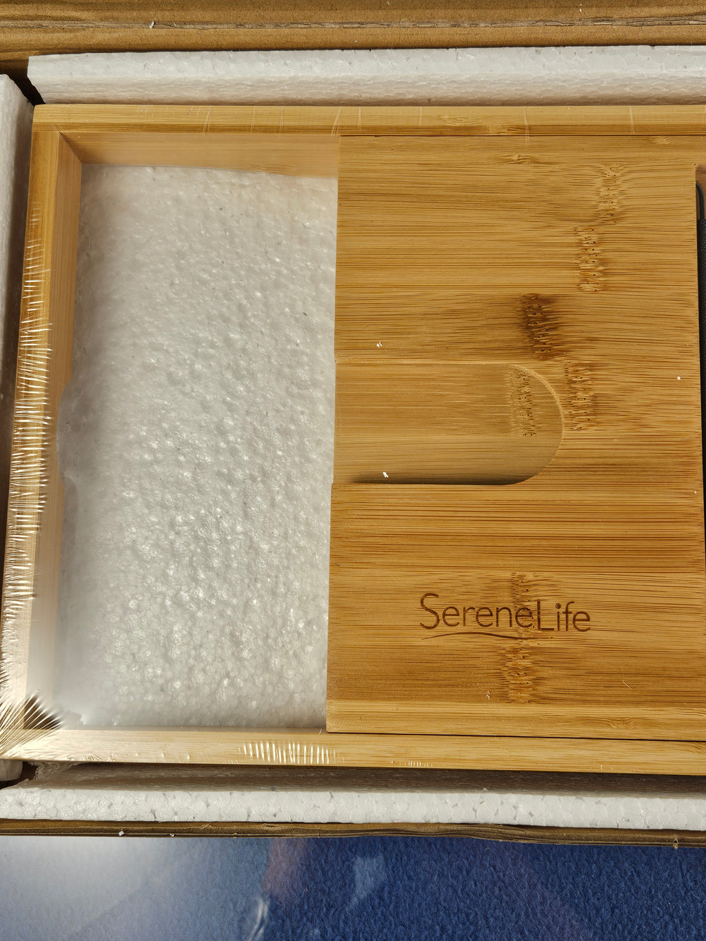 SereneLife Luxury Bamboo Bathtub Caddy Tray