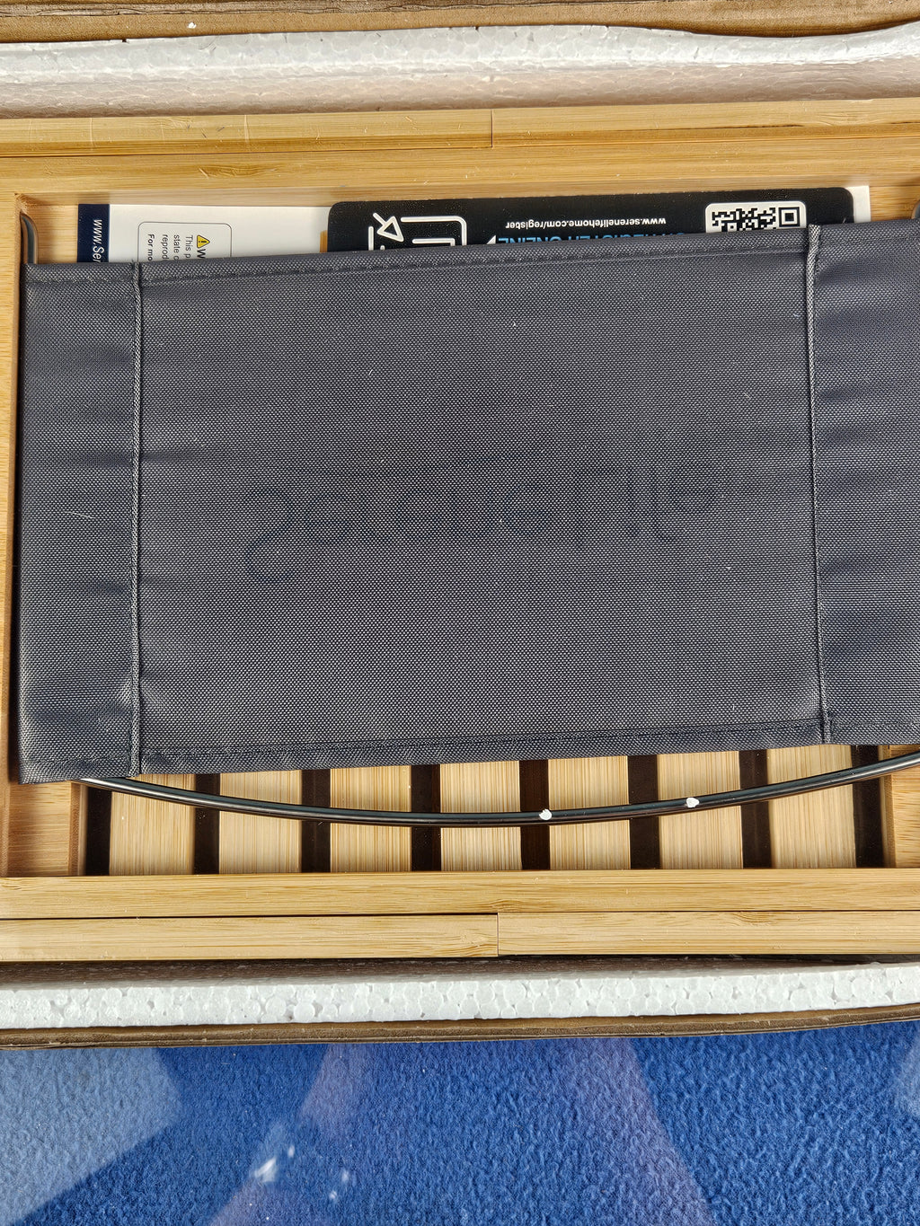 SereneLife Luxury Bamboo Bathtub Caddy Tray