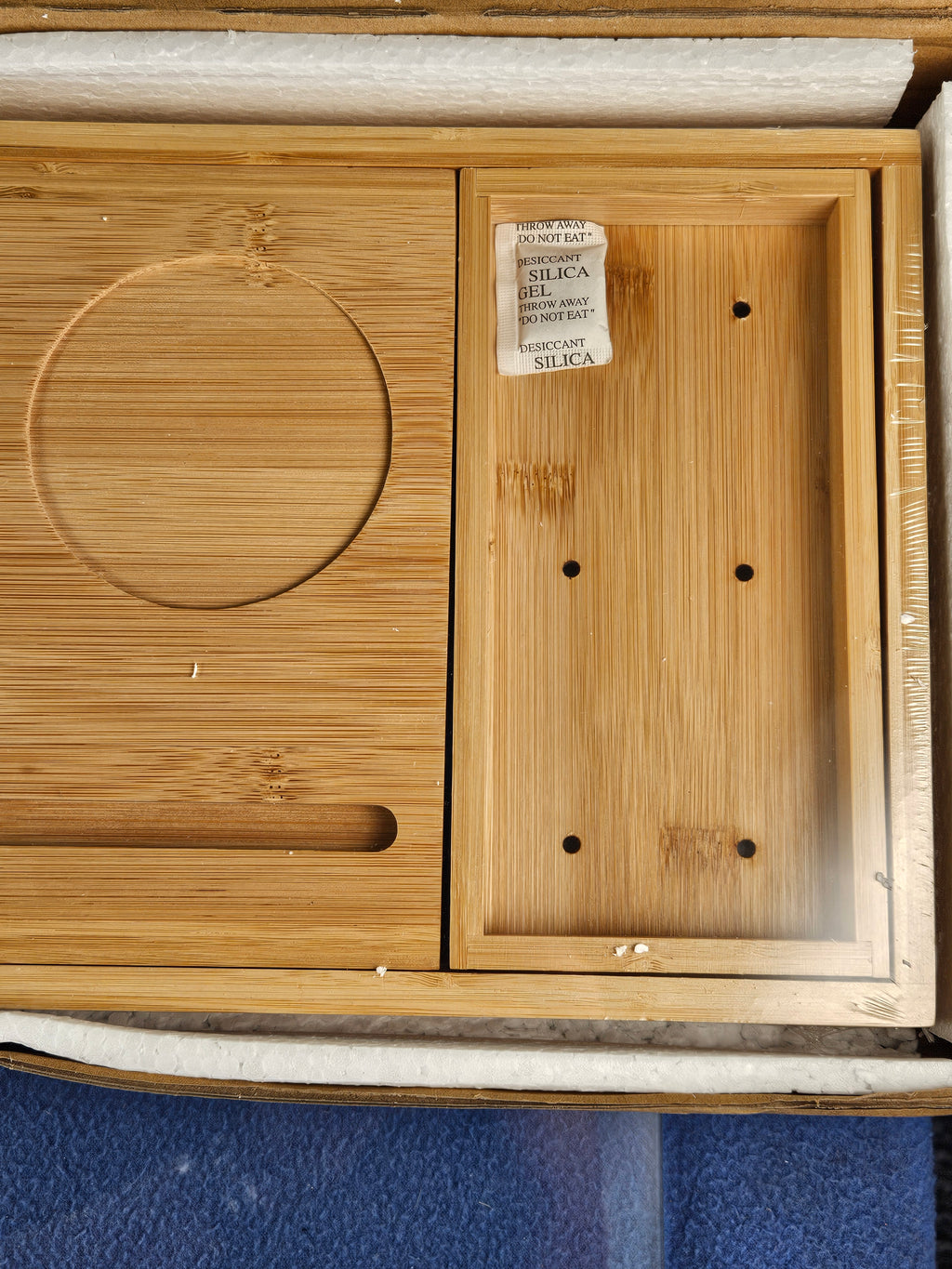 SereneLife Luxury Bamboo Bathtub Caddy Tray