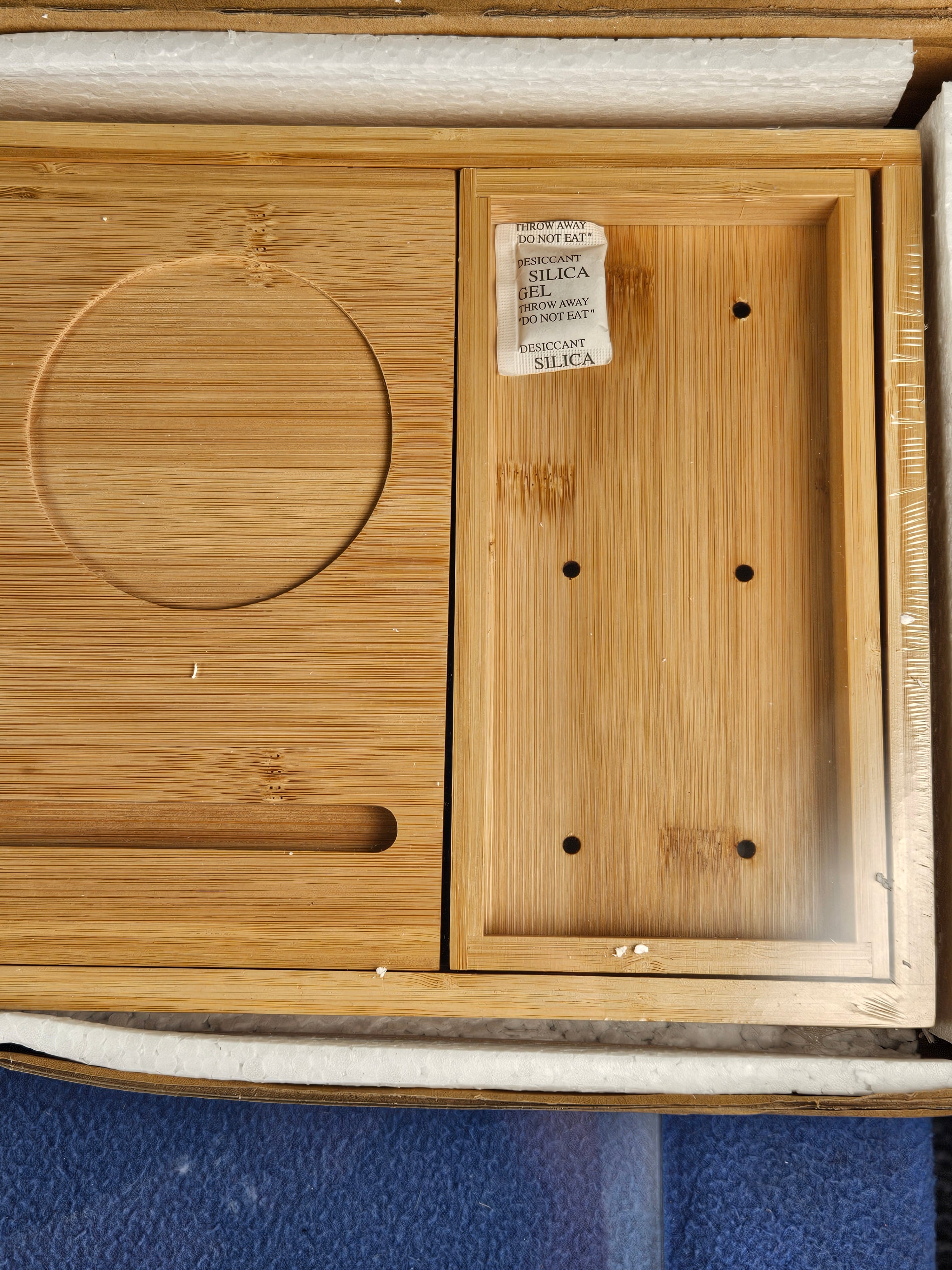 SereneLife Luxury Bamboo Bathtub Caddy Tray