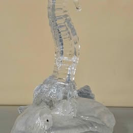 Cristal d'Arques Seahorse Figurine