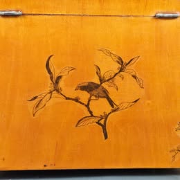 Vintage Japanese Wooden Handbag