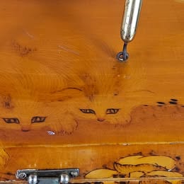 Vintage Japanese Wooden Handbag