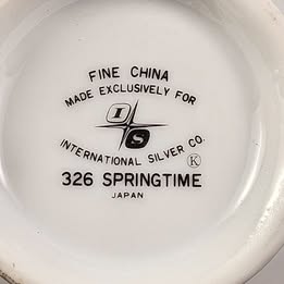International Silver Company Fine China Set in the 326 Springtime Pattern