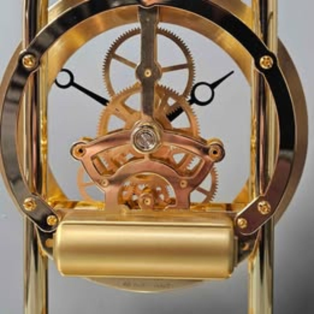 Vintage Seiko Quartz Glass Dome Skeleton Mantel Clock