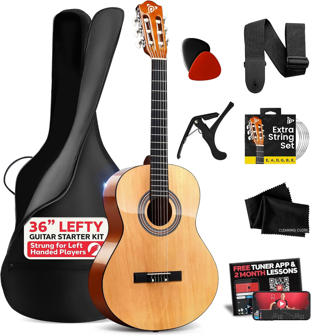 Pyle 3/4 Size 6-String Beginner Acoustic Guitar Kit
