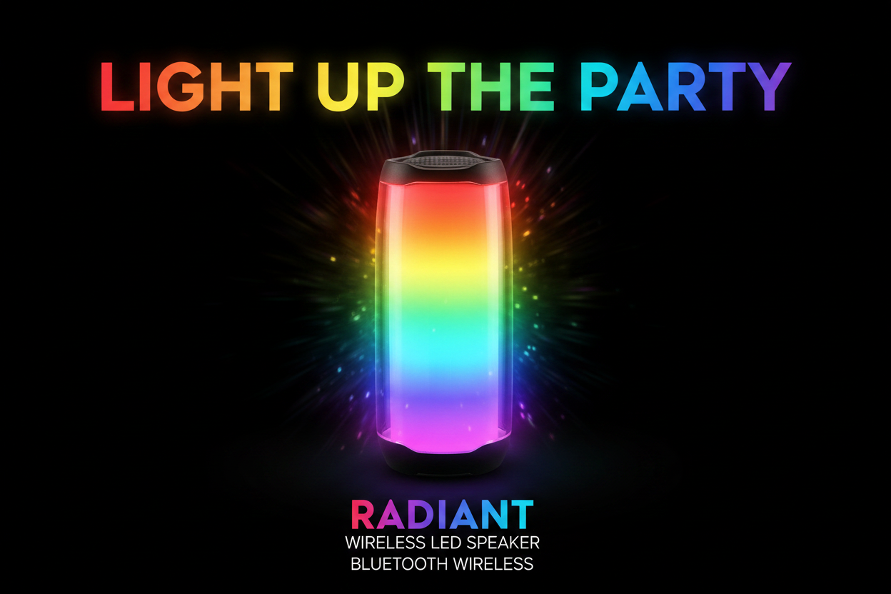 Bass Jaxx Radiant LED Speaker Ad