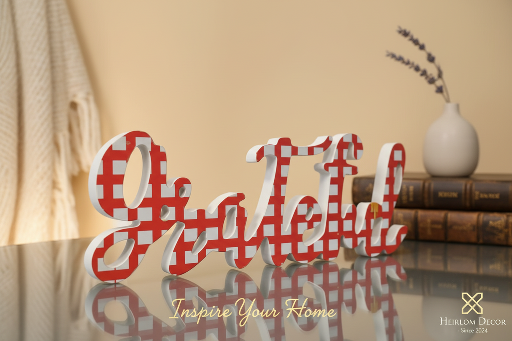 "Grateful" Table Top Decor