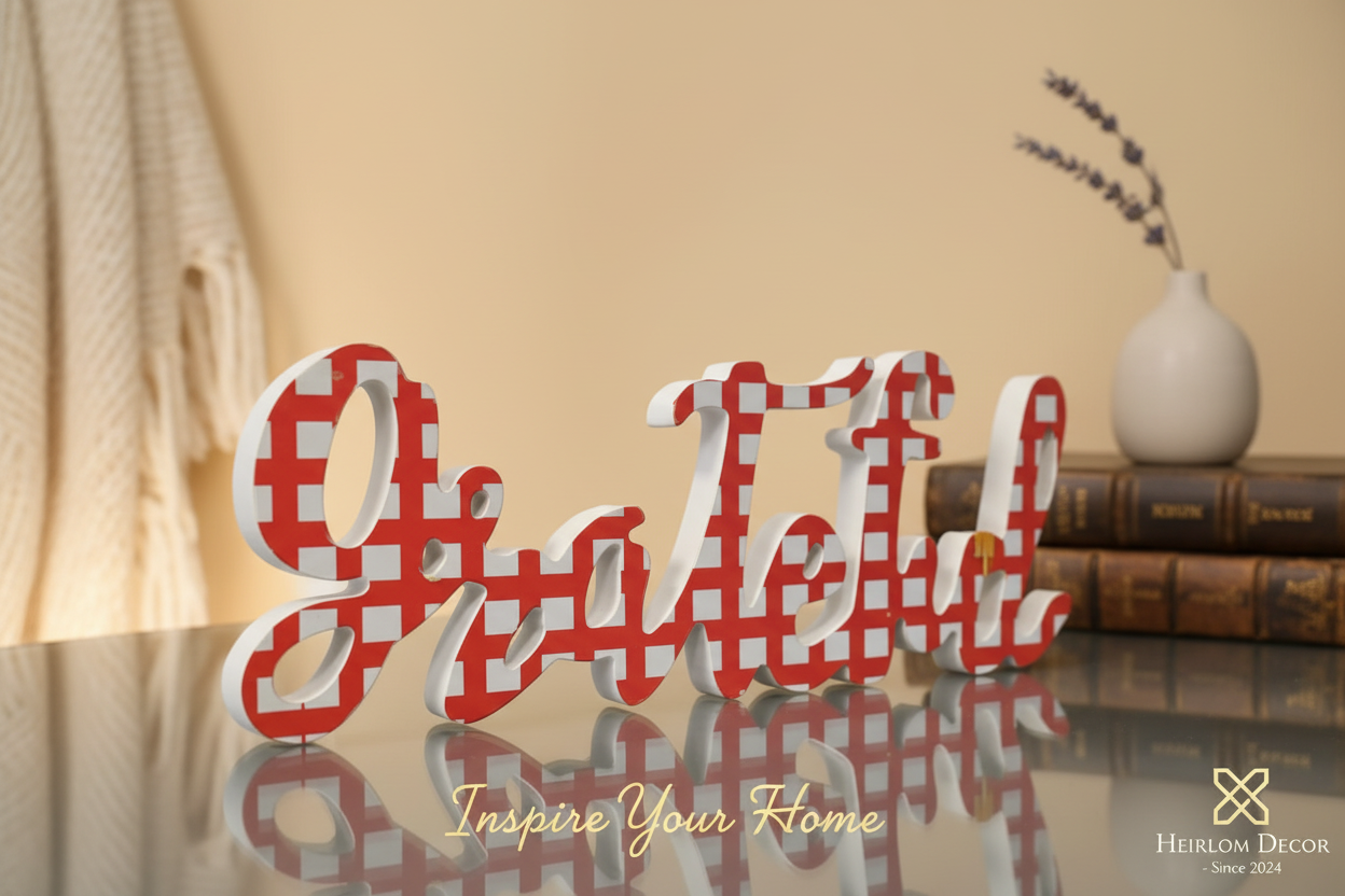 "Grateful" Table Top Decor