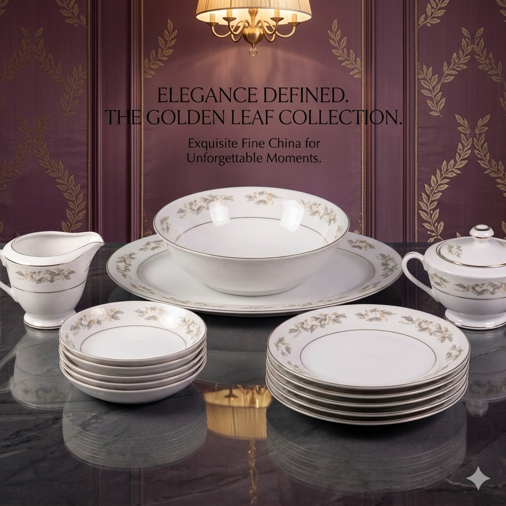 International Silver Company Fine China Set in the 326 Springtime Pattern