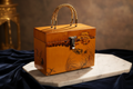 Vintage Hand-Painted Wooden Box Purse Ad