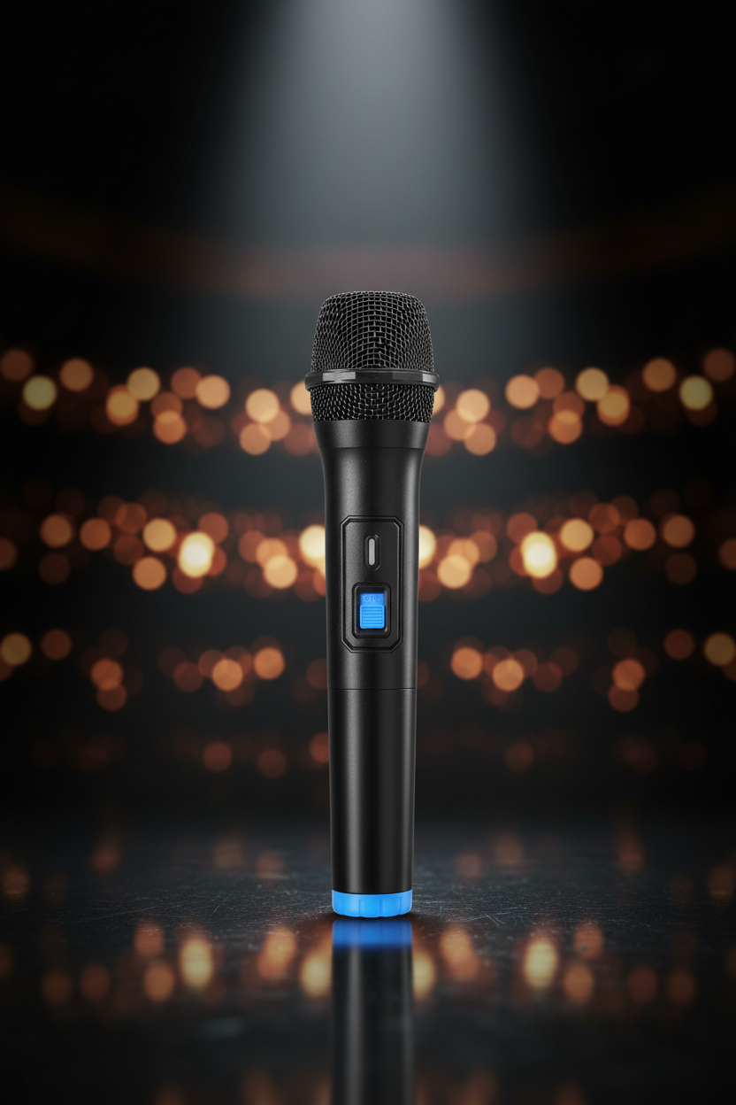 Wireless Microphone with Blue Accent Product Image